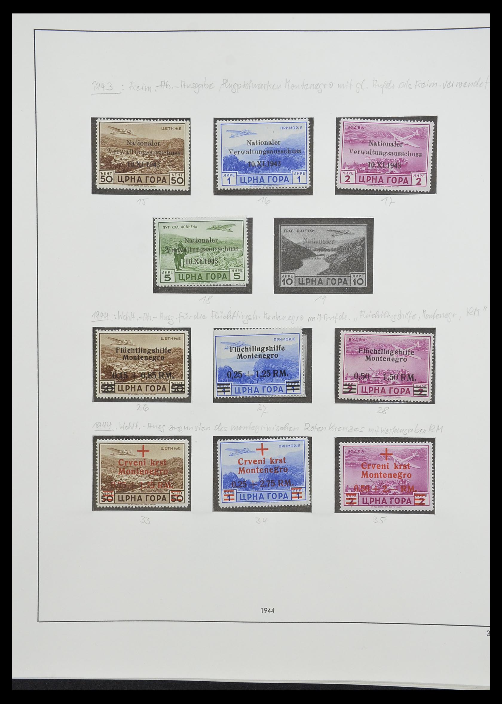 33235 056 - Postzegelverzameling 33235 Duitse bezetting WO II 1938-1945.