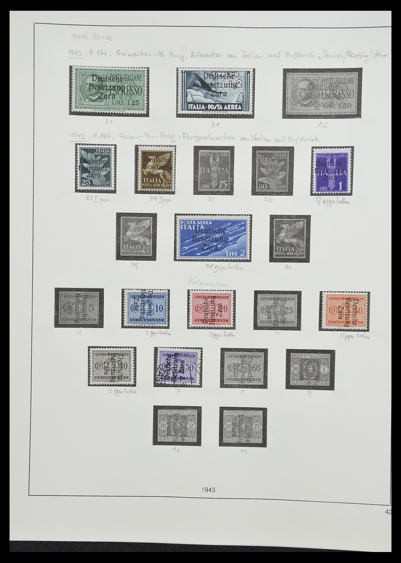 33235 059 - Postzegelverzameling 33235 Duitse bezetting WO II 1938-1945.