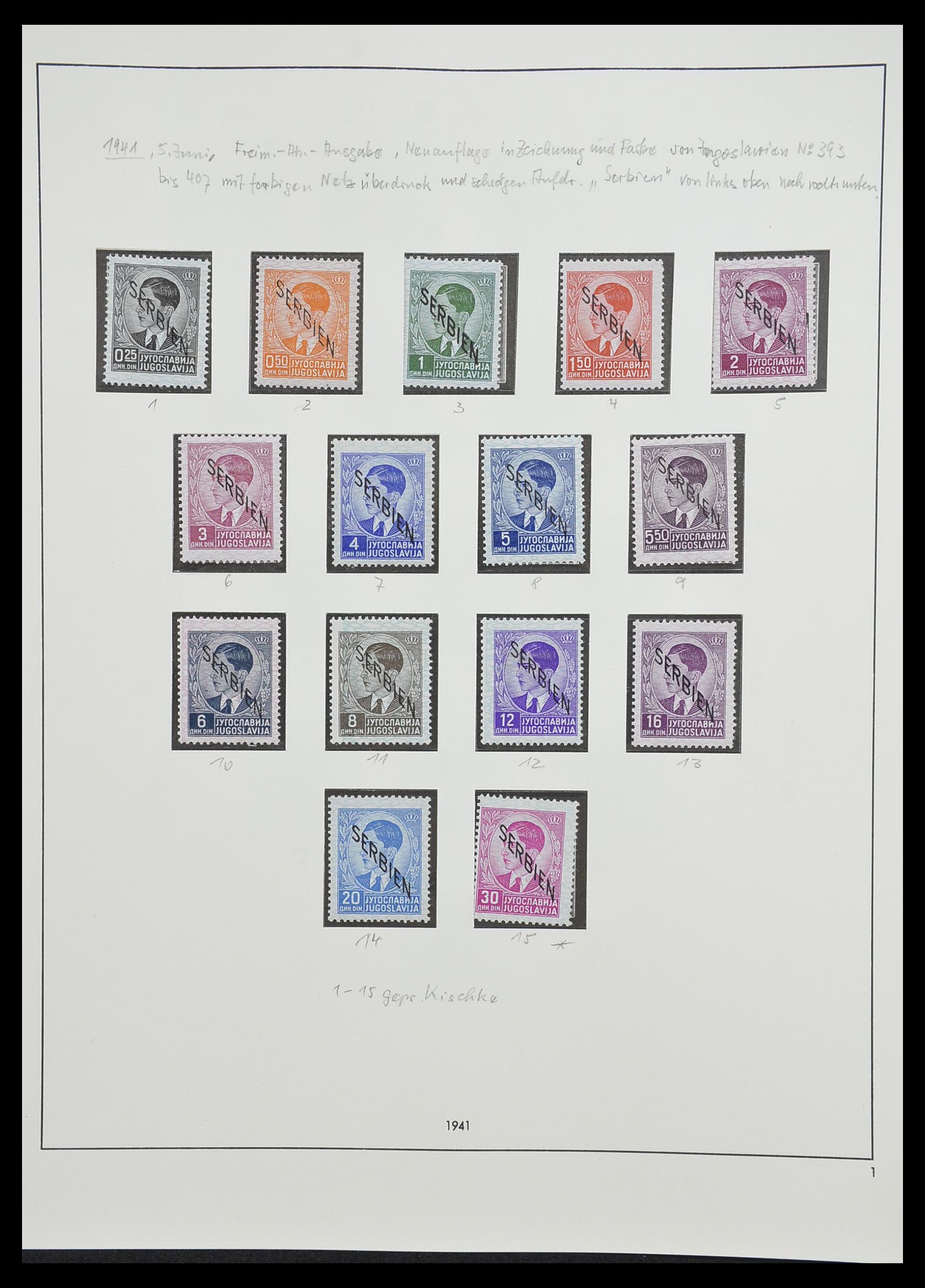 33235 062 - Postzegelverzameling 33235 Duitse bezetting WO II 1938-1945.