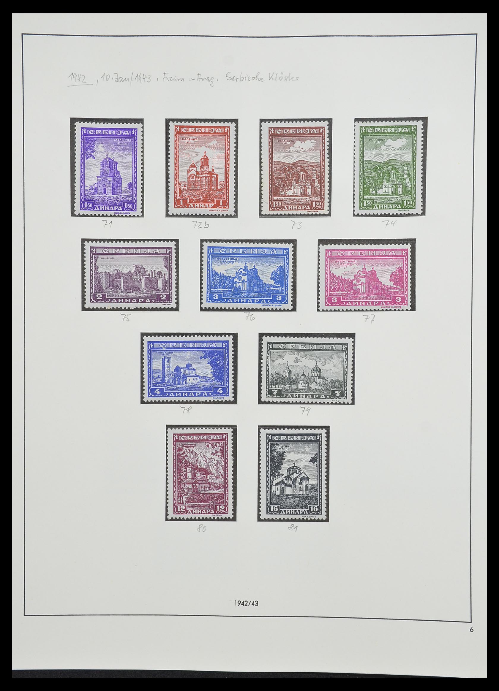 33235 067 - Postzegelverzameling 33235 Duitse bezetting WO II 1938-1945.