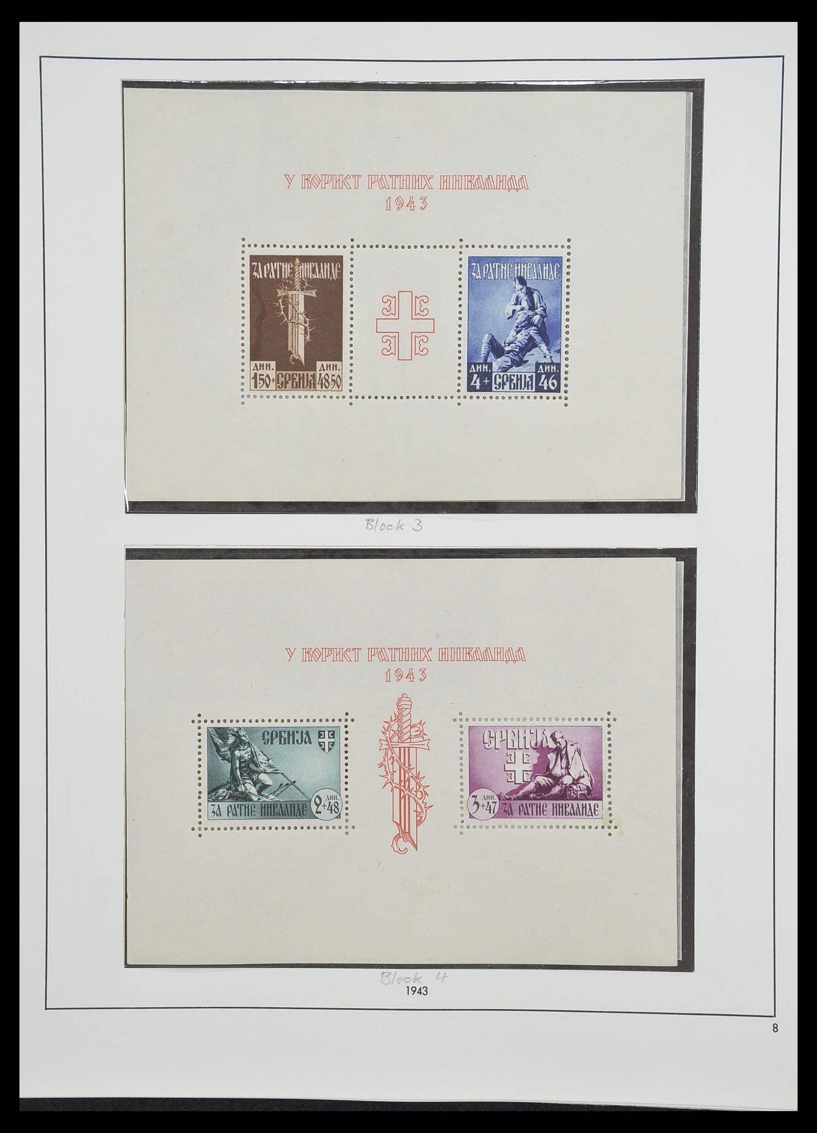 33235 069 - Postzegelverzameling 33235 Duitse bezetting WO II 1938-1945.