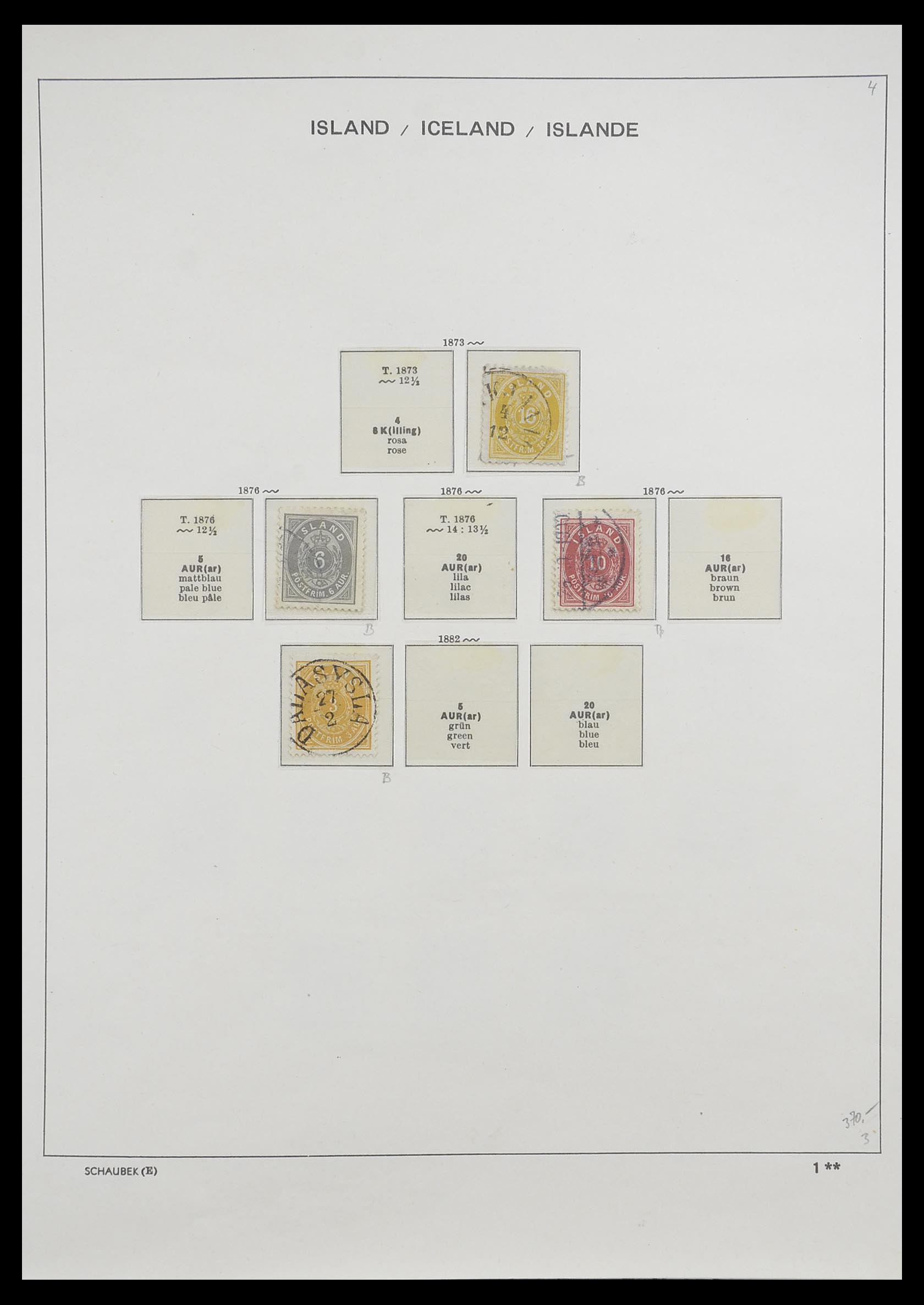 33237 002 - Postzegelverzameling 33237 IJsland 1876-1996.