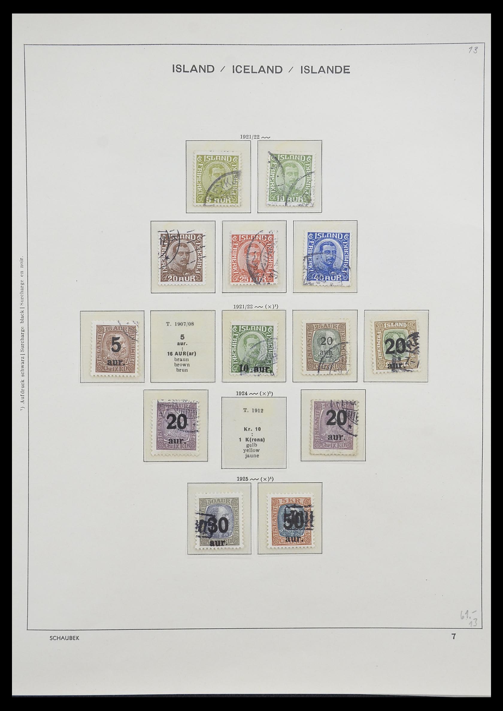 33237 010 - Postzegelverzameling 33237 IJsland 1876-1996.