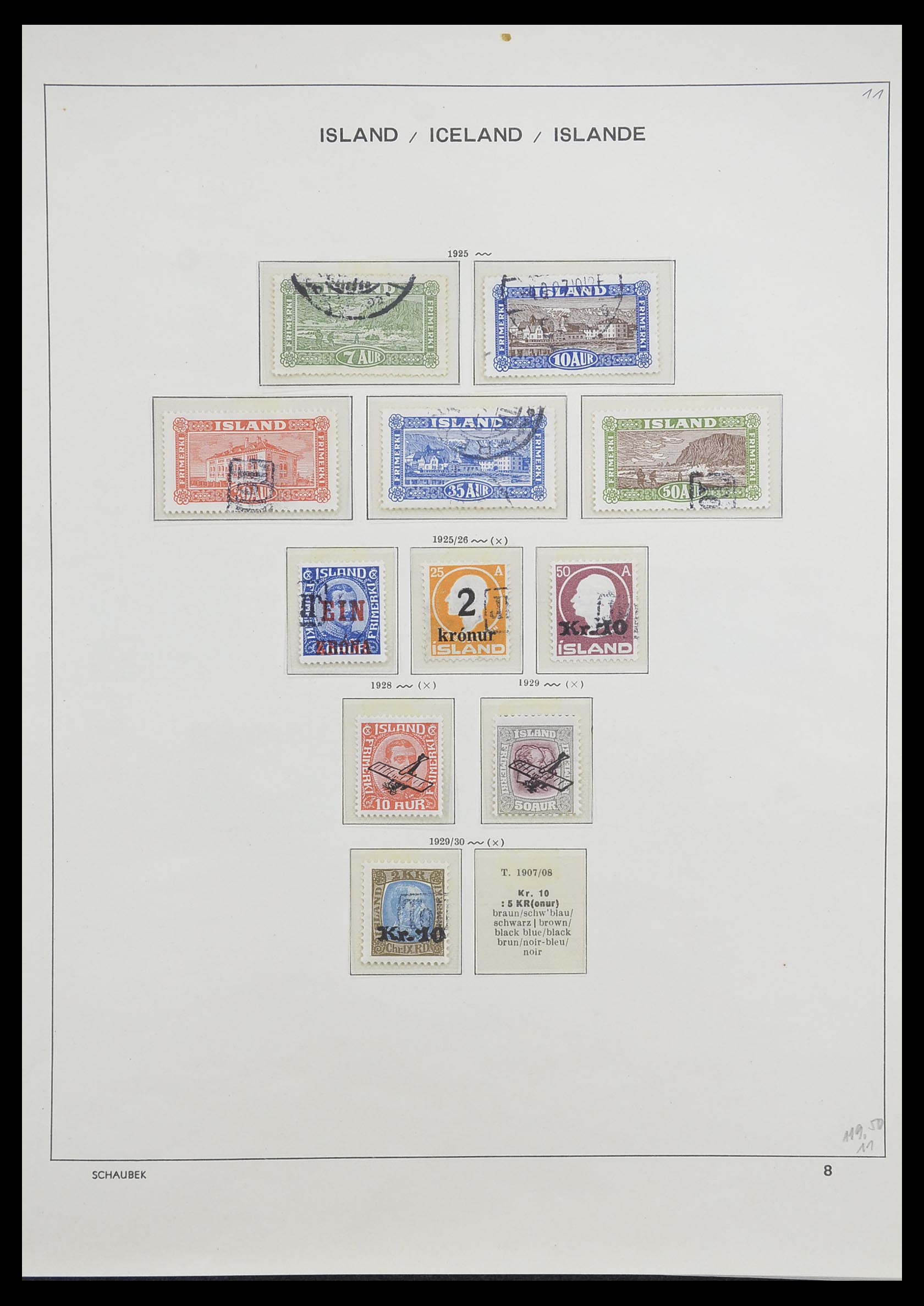 33237 011 - Stamp collection 33237 Iceland 1876-1996.