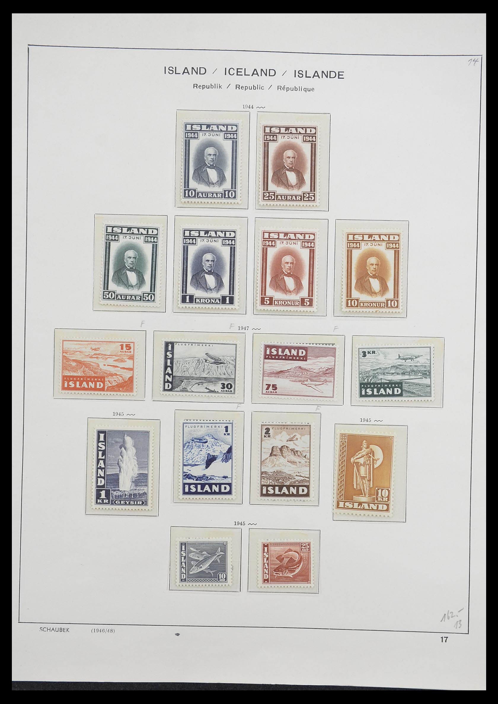 33237 020 - Postzegelverzameling 33237 IJsland 1876-1996.