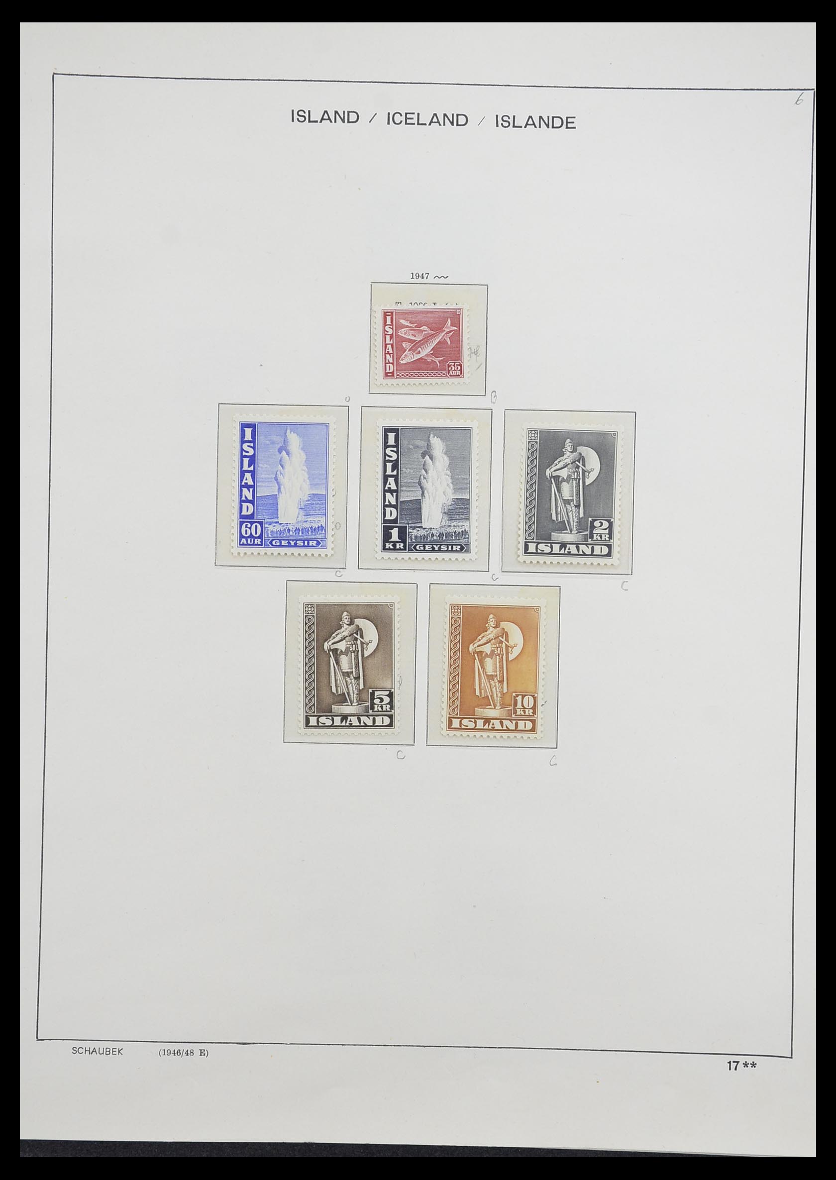 33237 021 - Postzegelverzameling 33237 IJsland 1876-1996.
