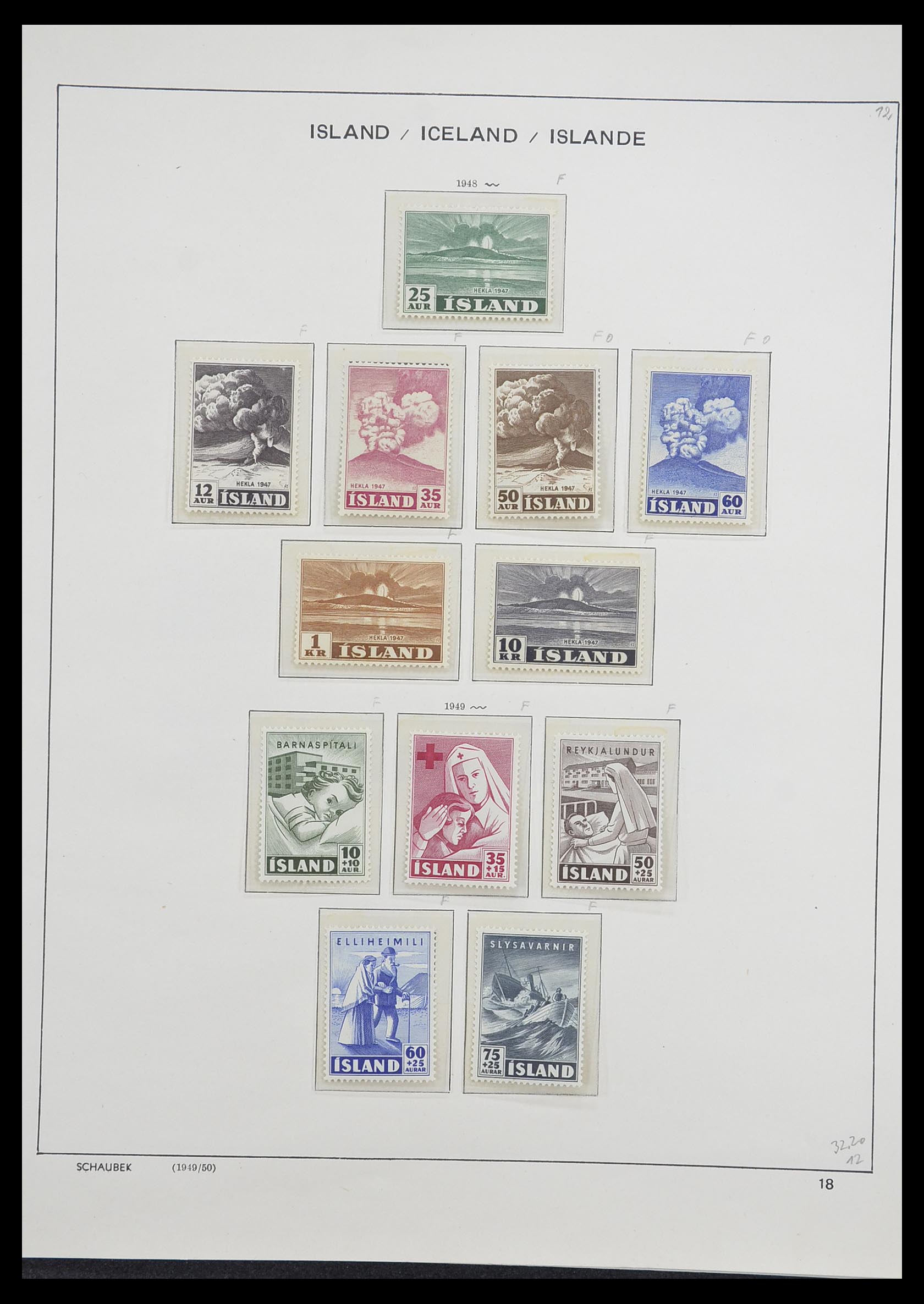 33237 022 - Postzegelverzameling 33237 IJsland 1876-1996.