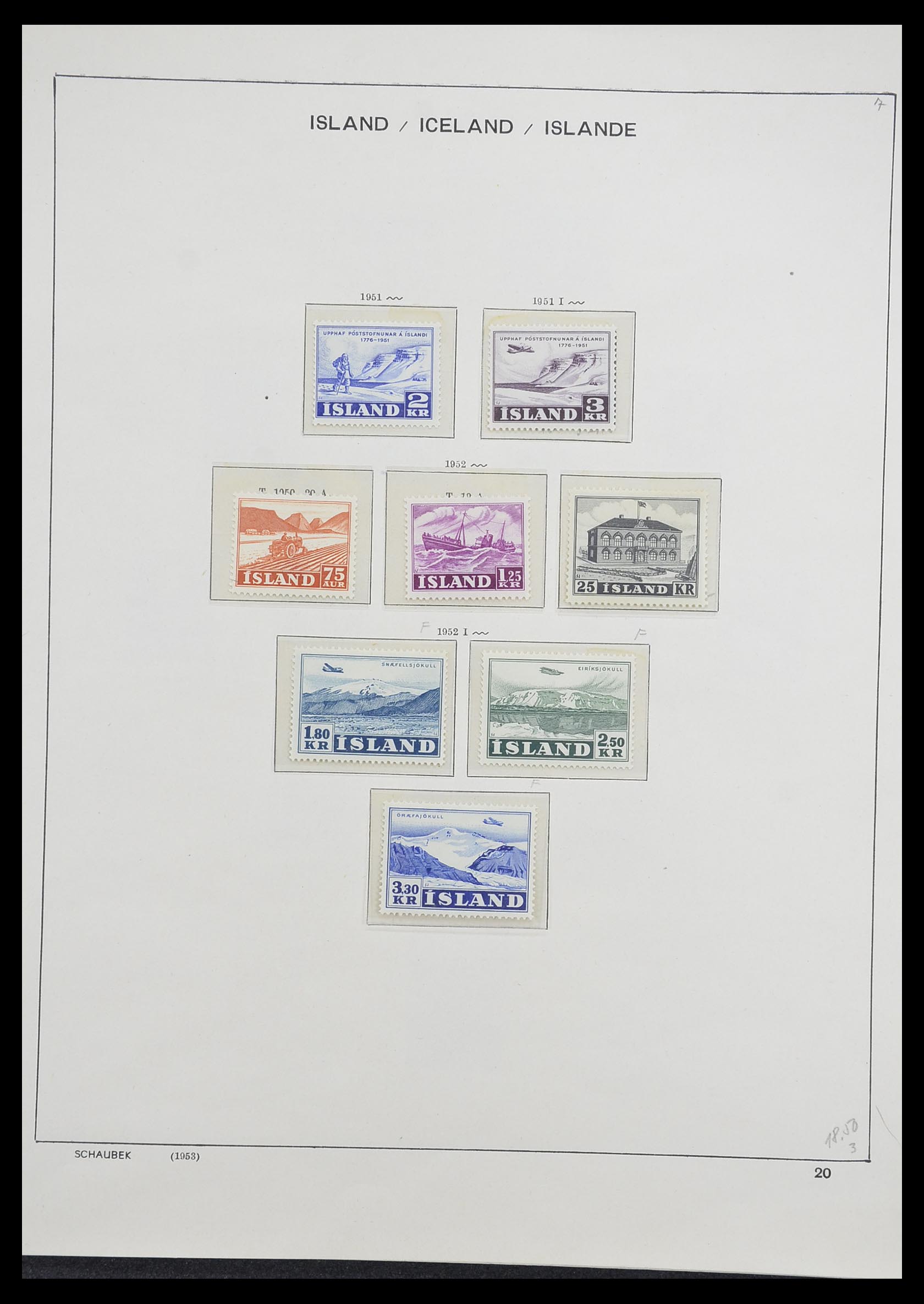 33237 024 - Postzegelverzameling 33237 IJsland 1876-1996.