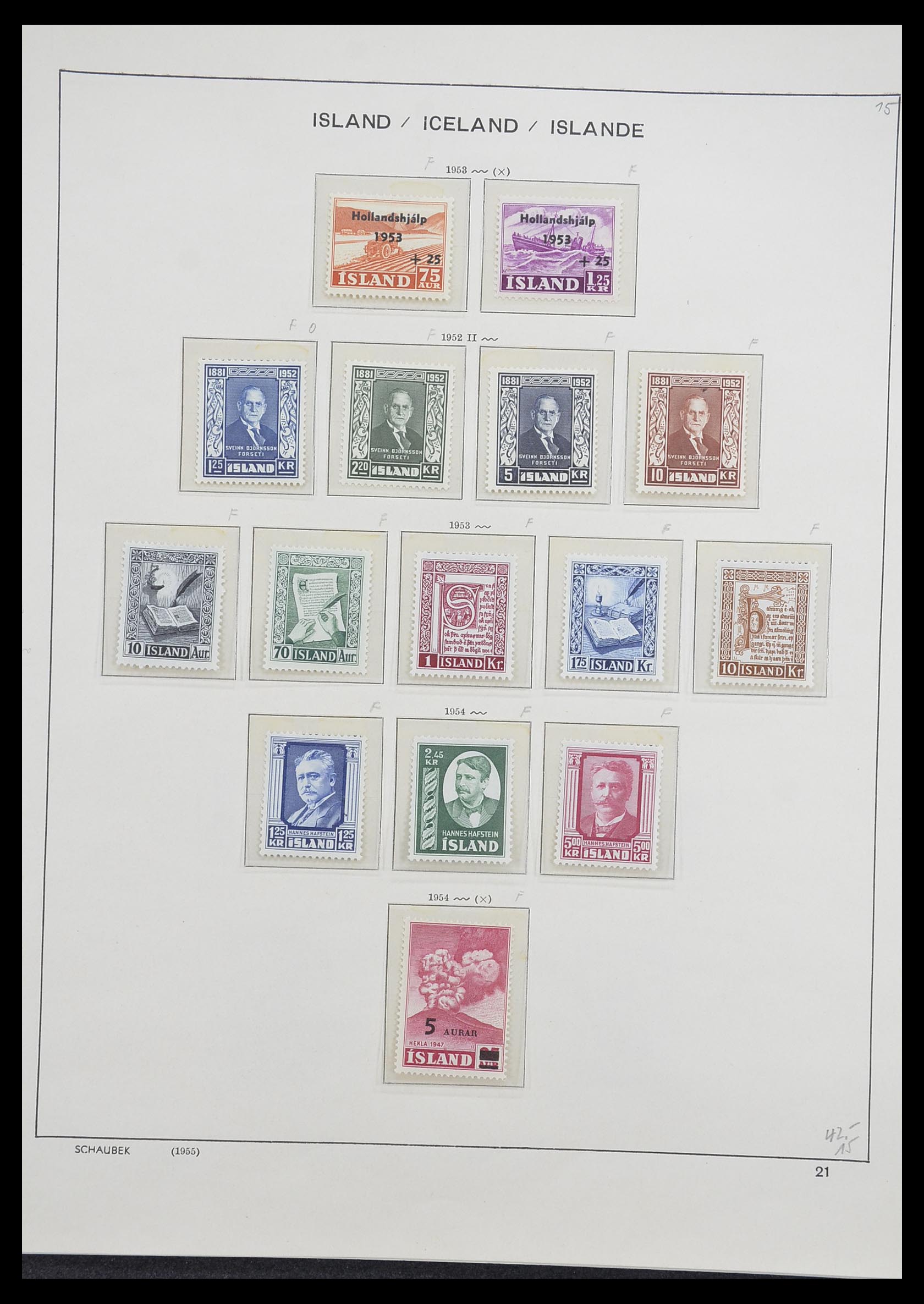 33237 025 - Postzegelverzameling 33237 IJsland 1876-1996.