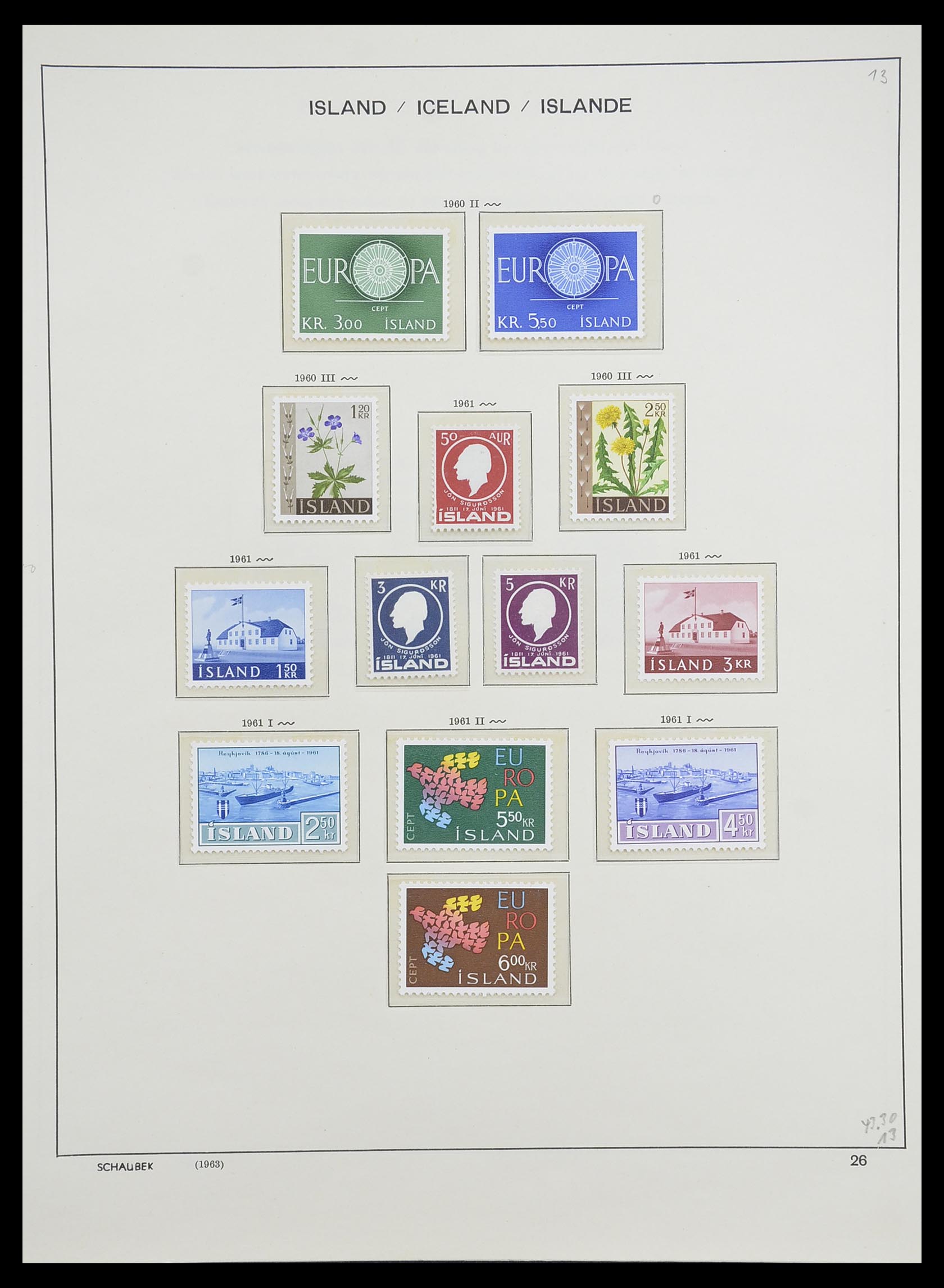 33237 030 - Stamp collection 33237 Iceland 1876-1996.