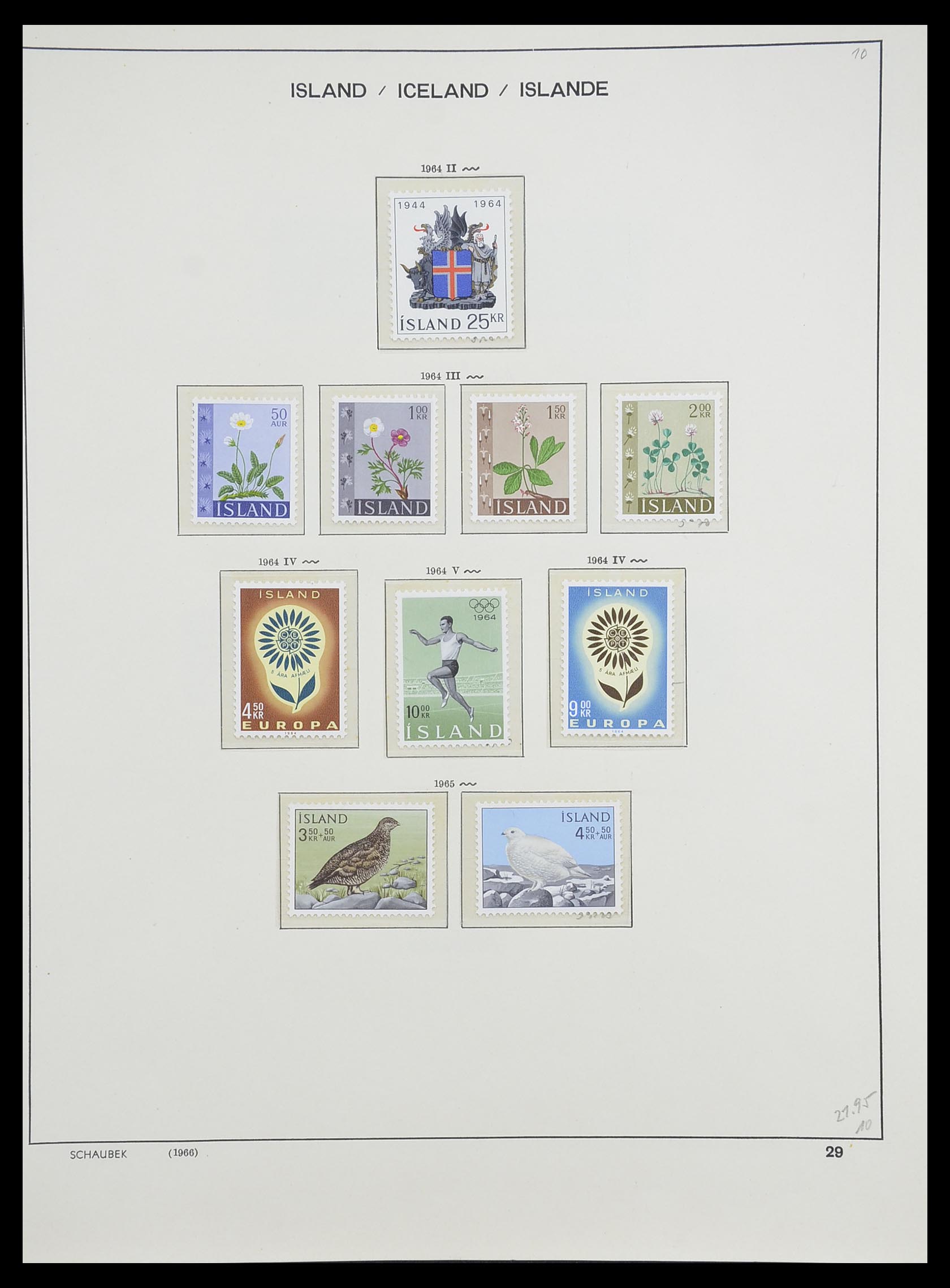 33237 034 - Postzegelverzameling 33237 IJsland 1876-1996.