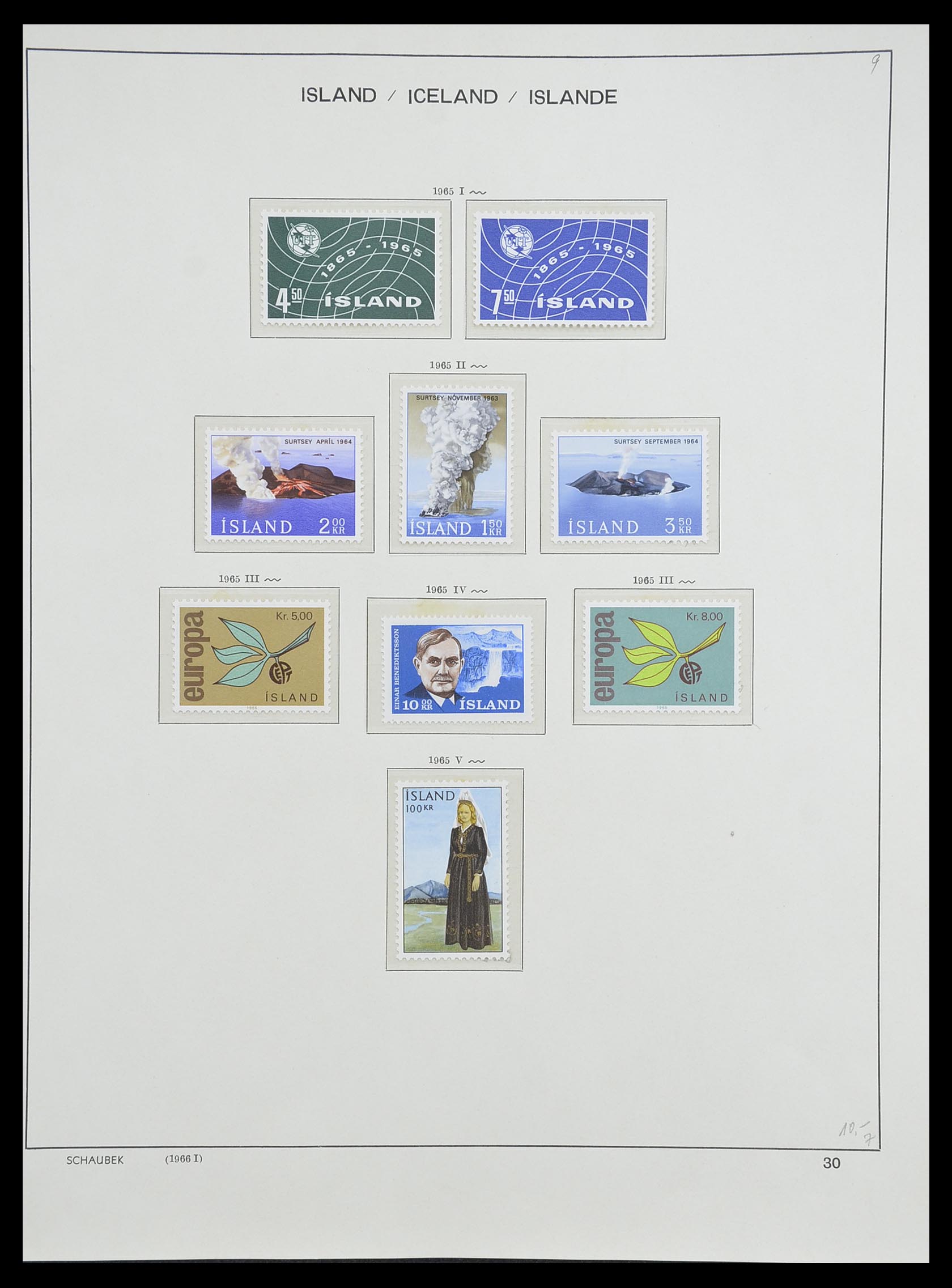 33237 035 - Postzegelverzameling 33237 IJsland 1876-1996.