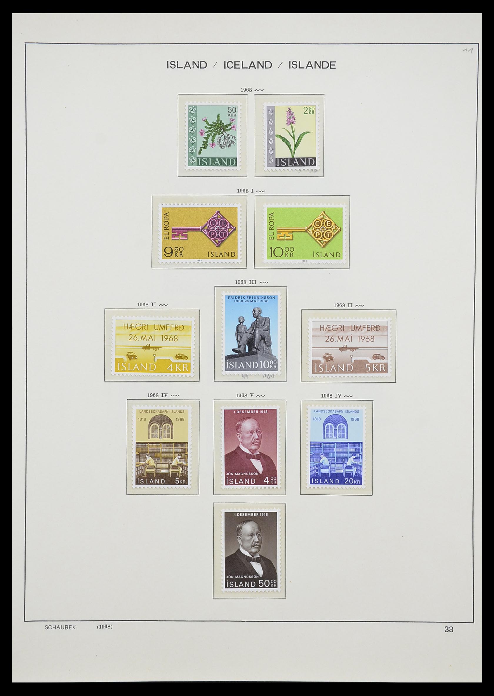 33237 038 - Postzegelverzameling 33237 IJsland 1876-1996.