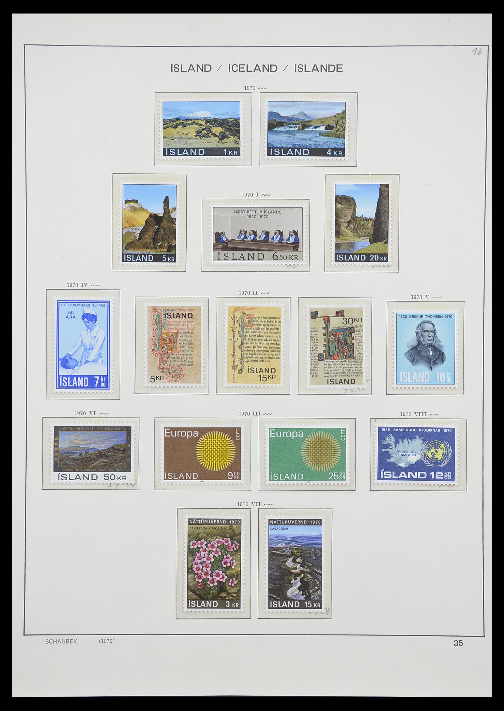 33237 040 - Stamp collection 33237 Iceland 1876-1996.
