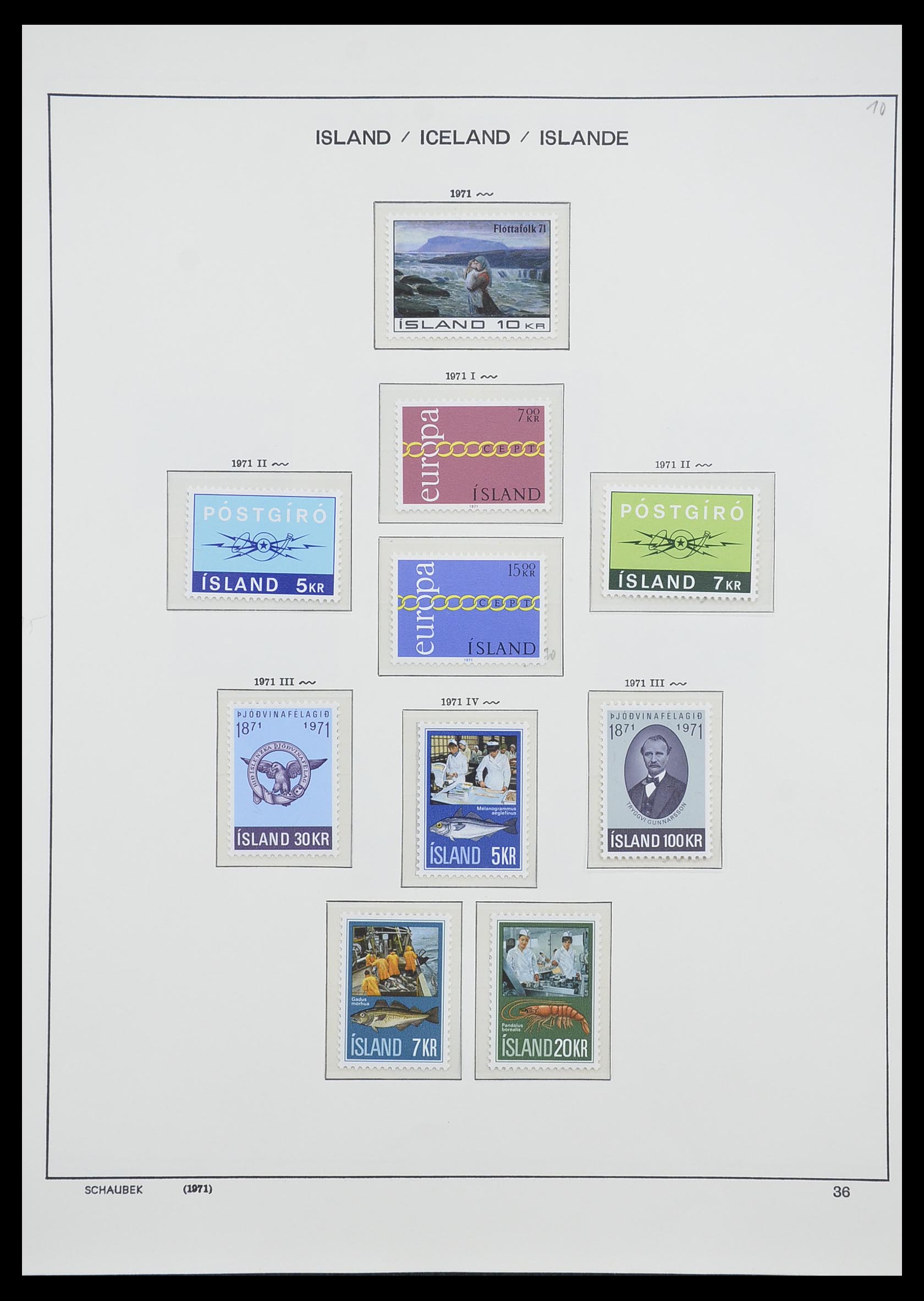 33237 041 - Stamp collection 33237 Iceland 1876-1996.