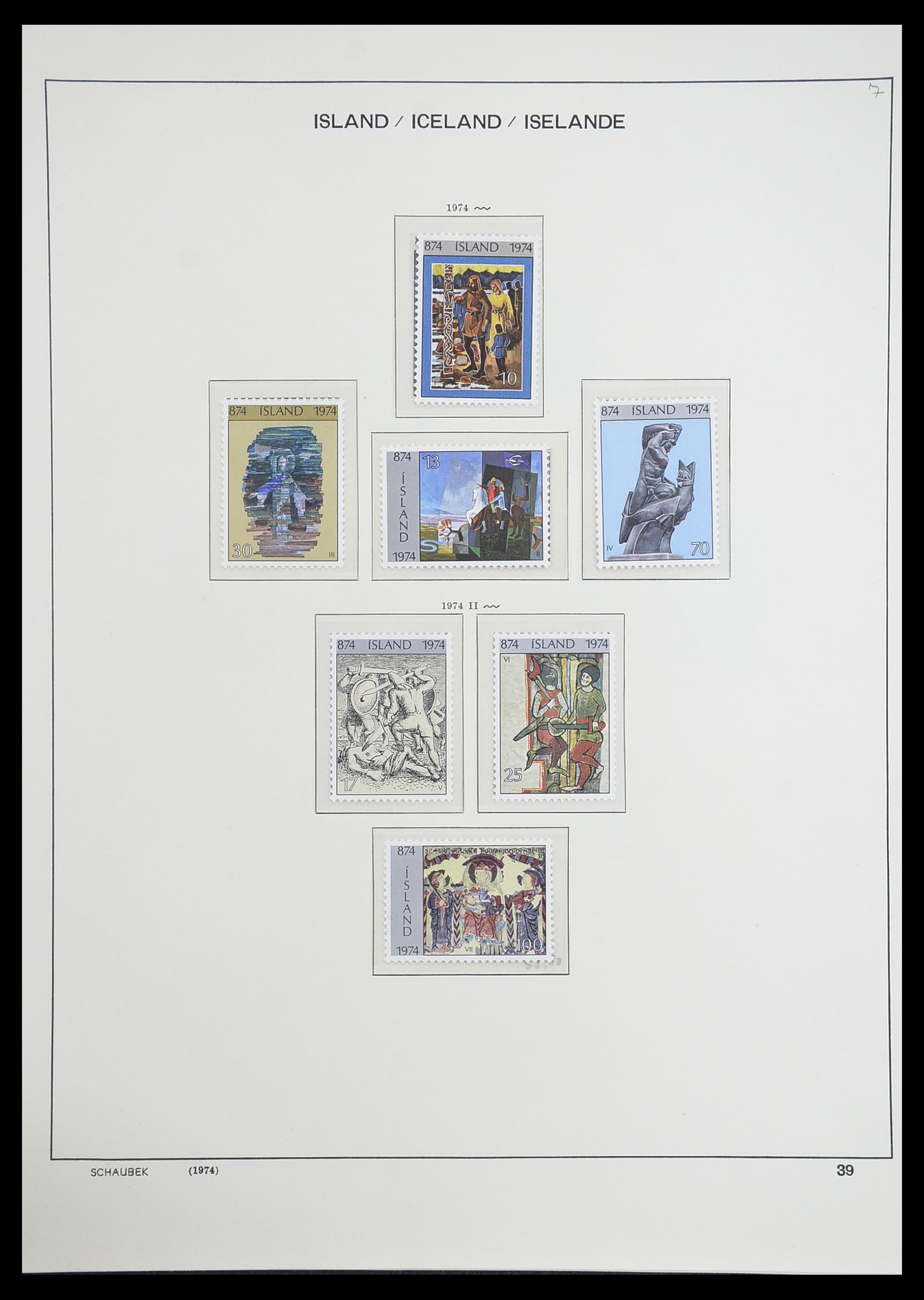 33237 044 - Postzegelverzameling 33237 IJsland 1876-1996.