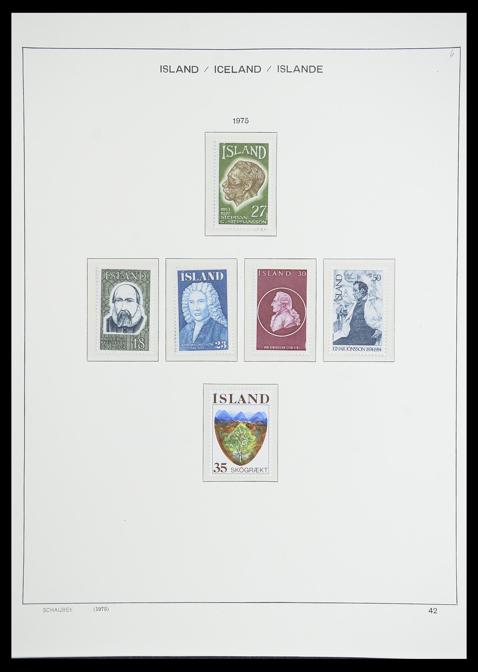 33237 047 - Postzegelverzameling 33237 IJsland 1876-1996.