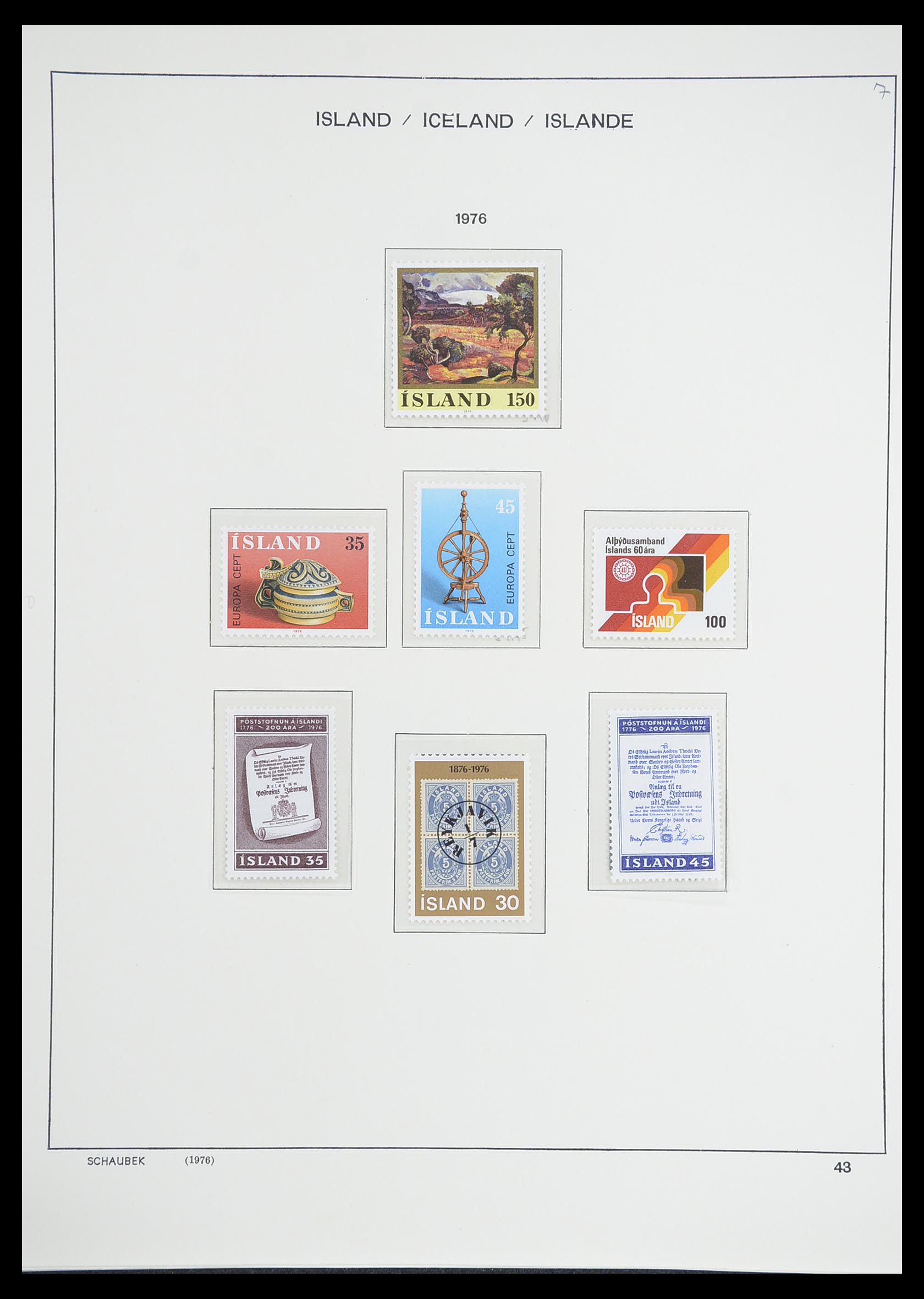 33237 048 - Postzegelverzameling 33237 IJsland 1876-1996.