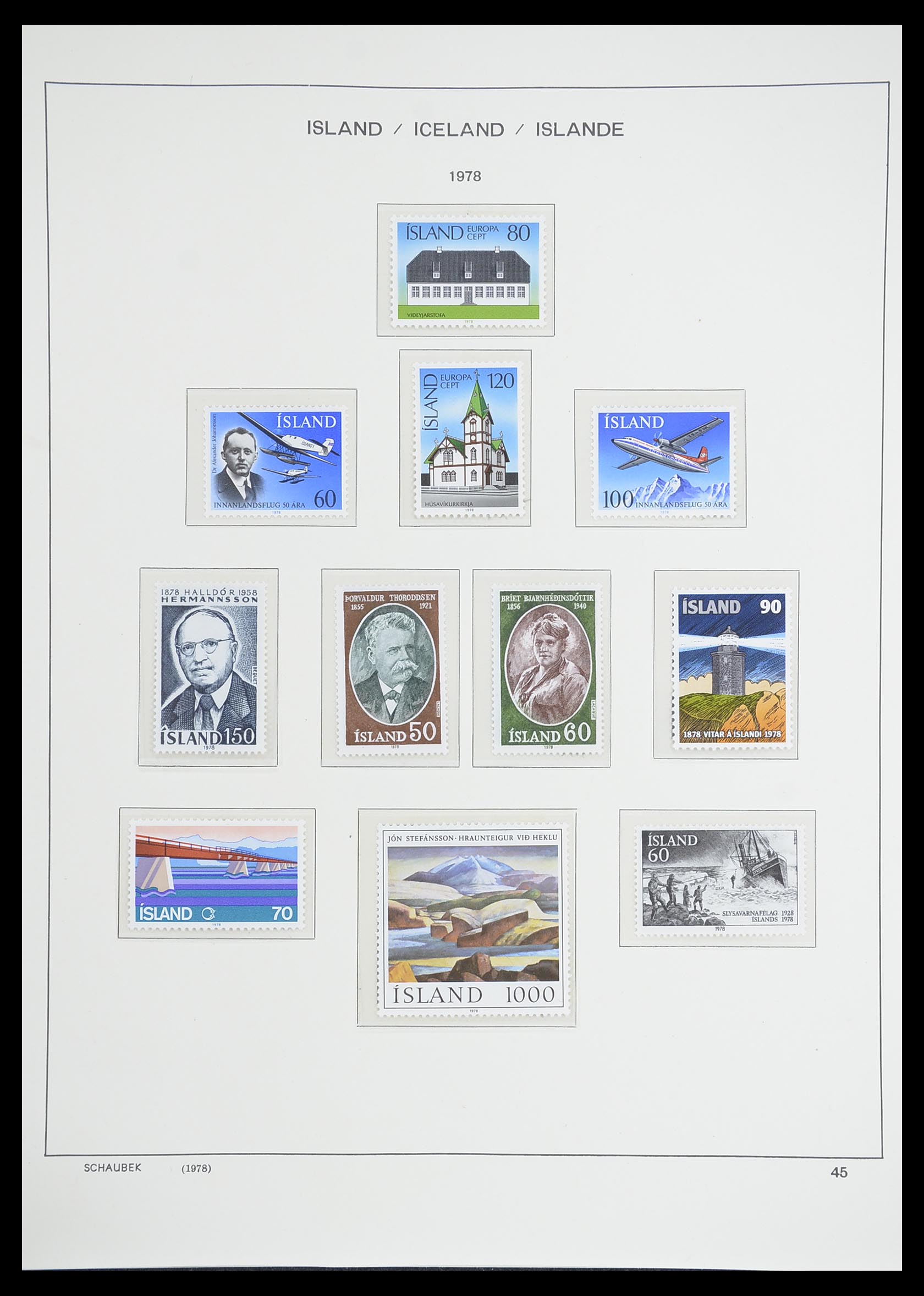 33237 050 - Postzegelverzameling 33237 IJsland 1876-1996.