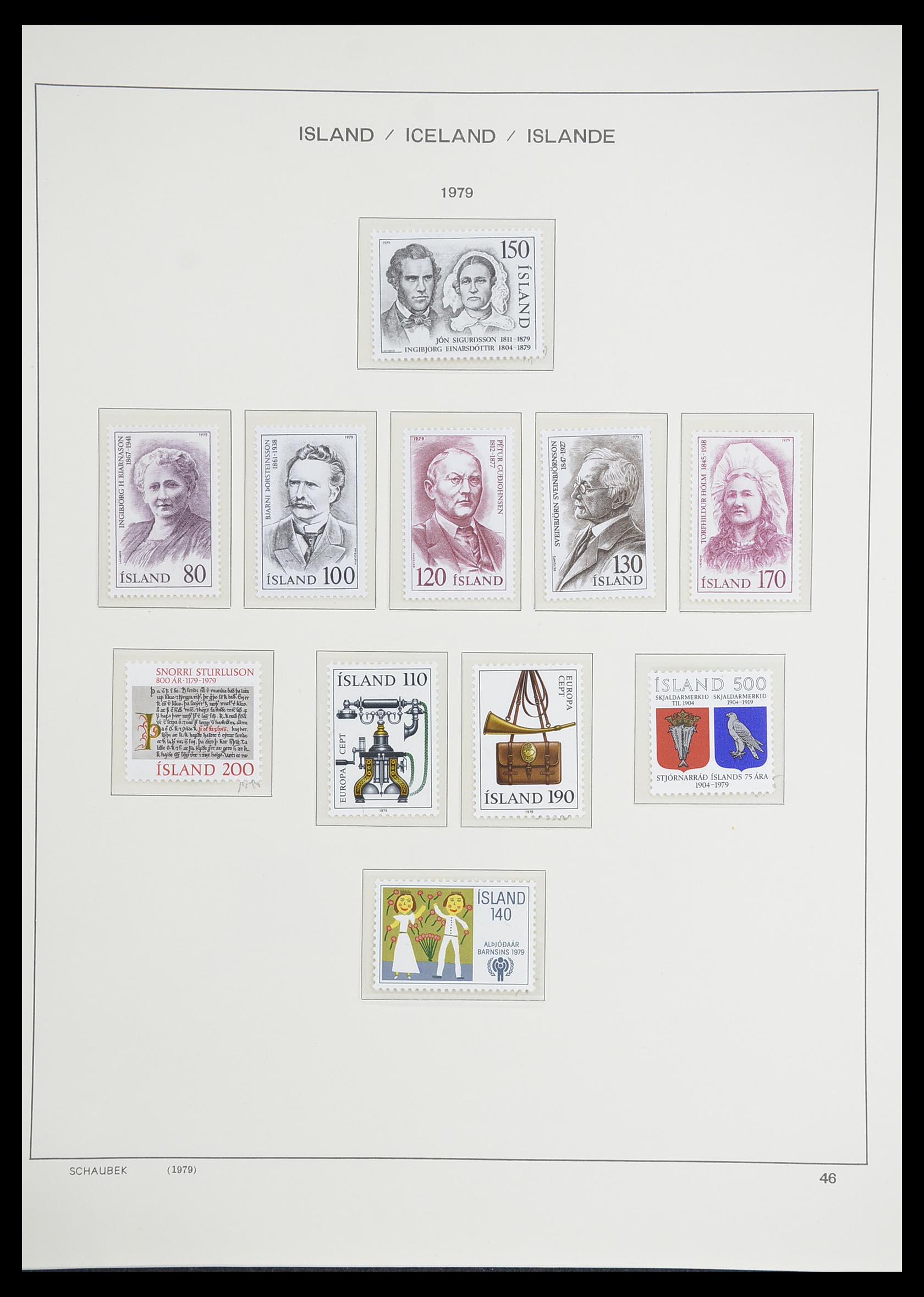 33237 051 - Postzegelverzameling 33237 IJsland 1876-1996.