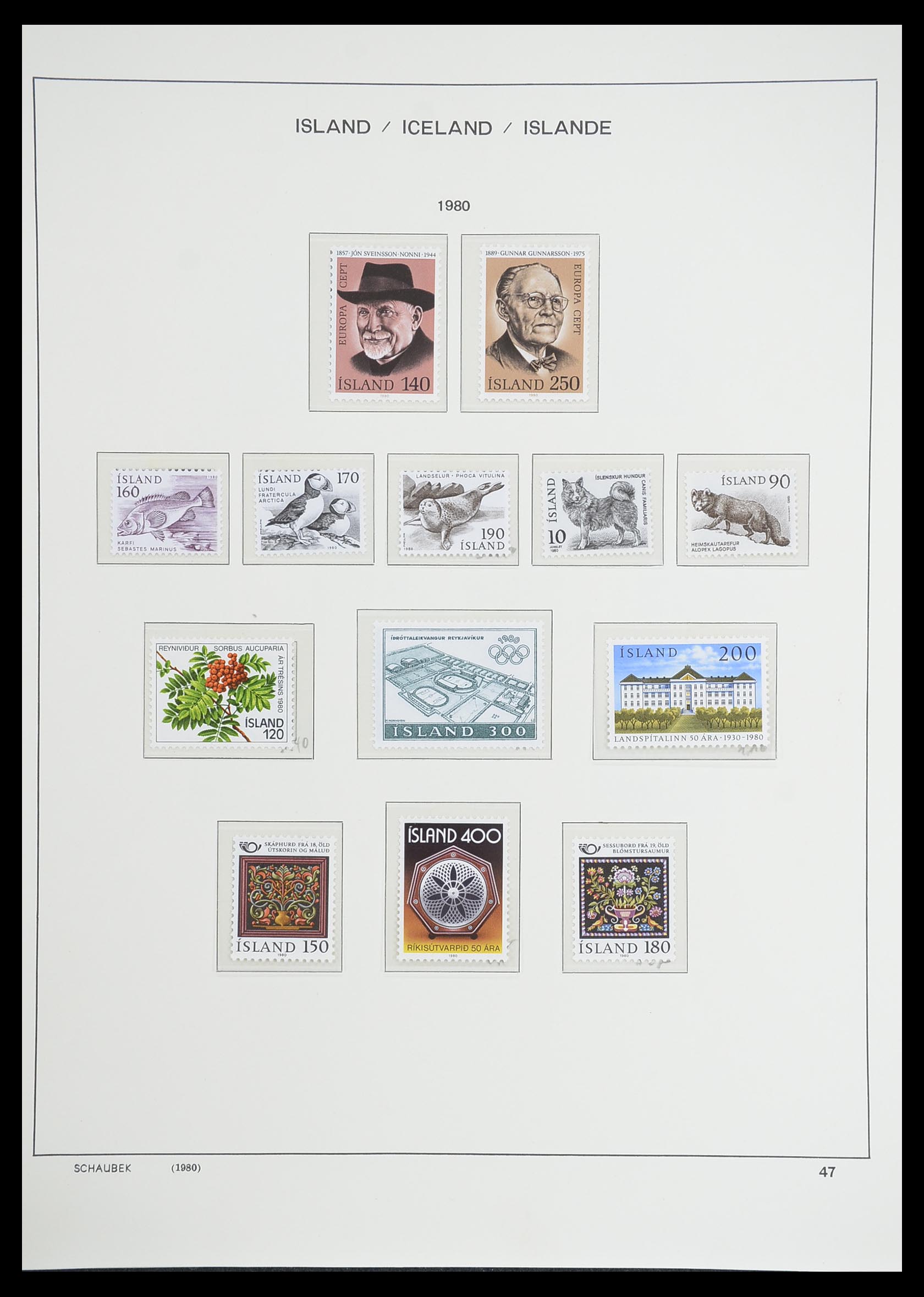 33237 052 - Postzegelverzameling 33237 IJsland 1876-1996.