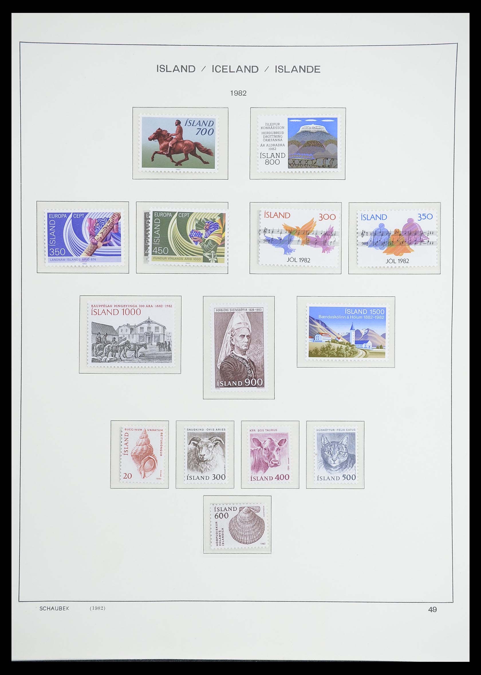 33237 054 - Postzegelverzameling 33237 IJsland 1876-1996.