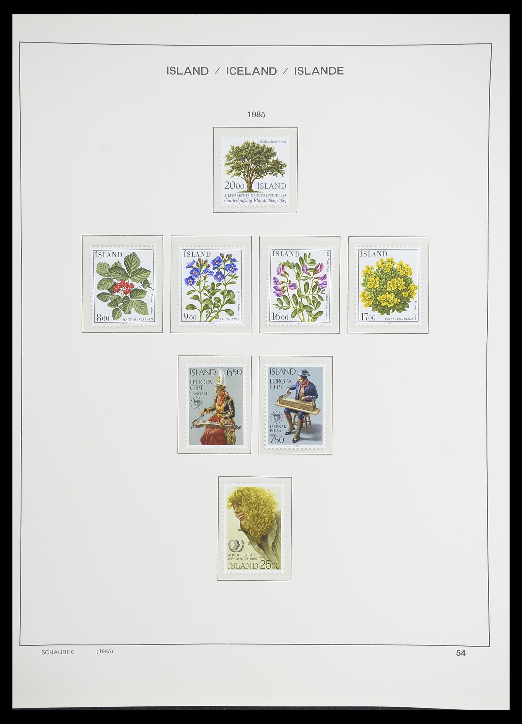 33237 063 - Postzegelverzameling 33237 IJsland 1876-1996.