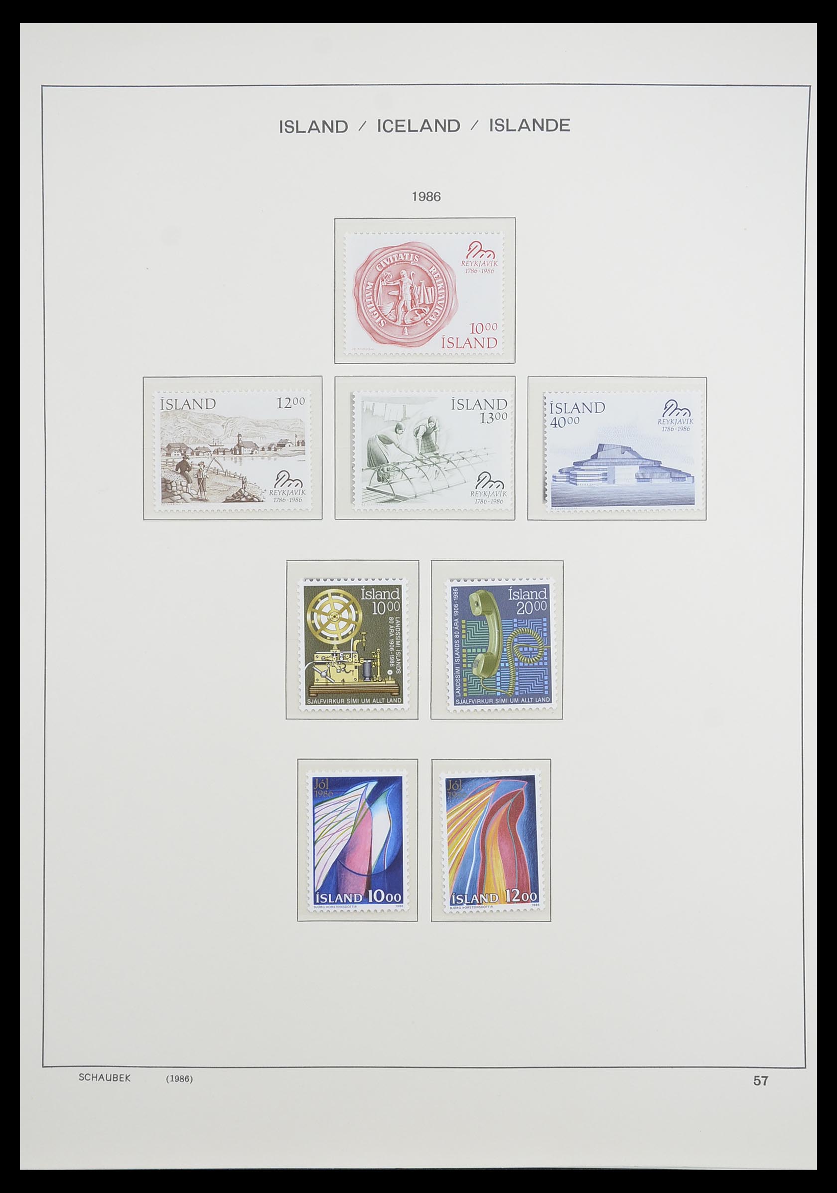 33237 066 - Stamp collection 33237 Iceland 1876-1996.