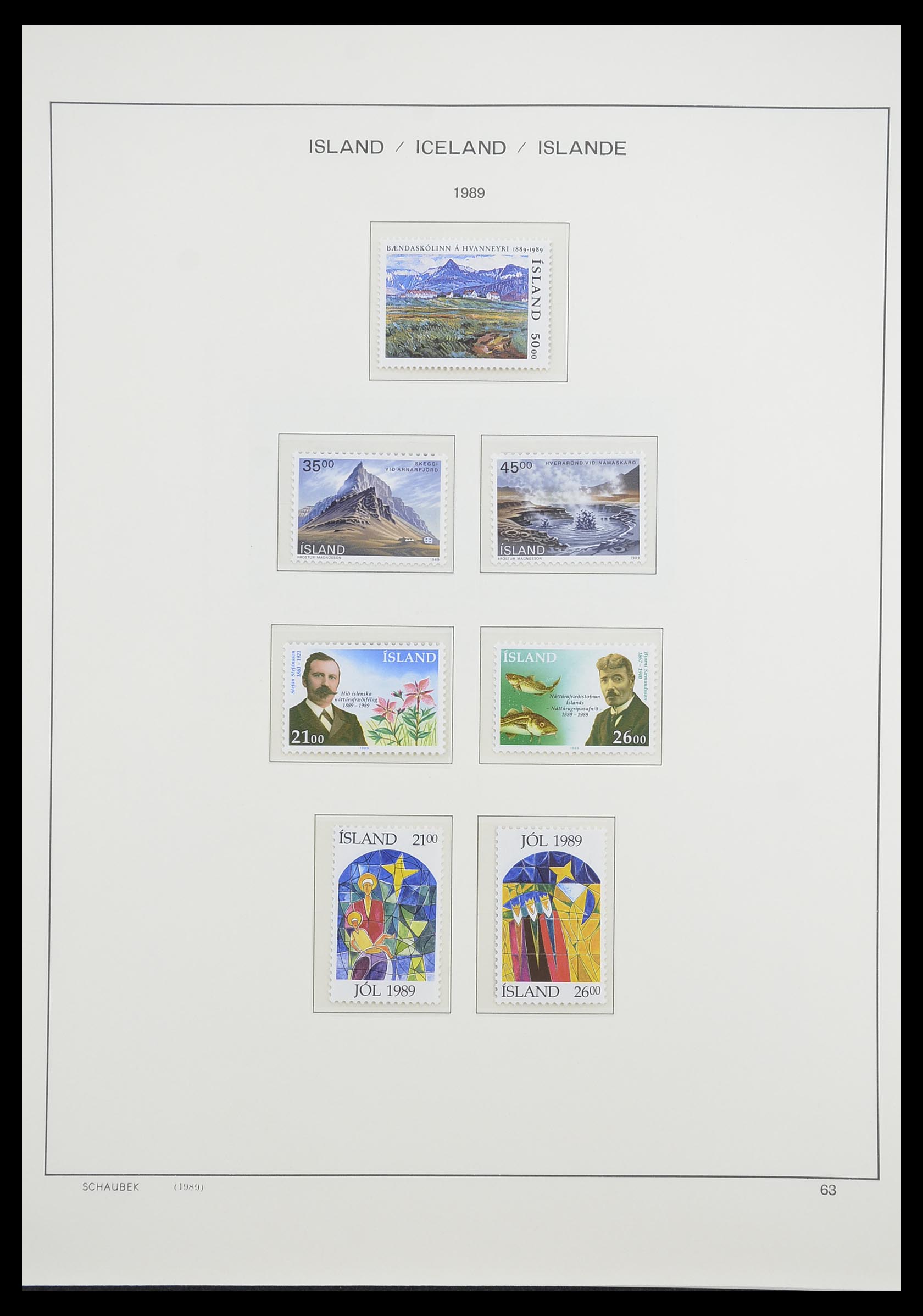 33237 075 - Postzegelverzameling 33237 IJsland 1876-1996.