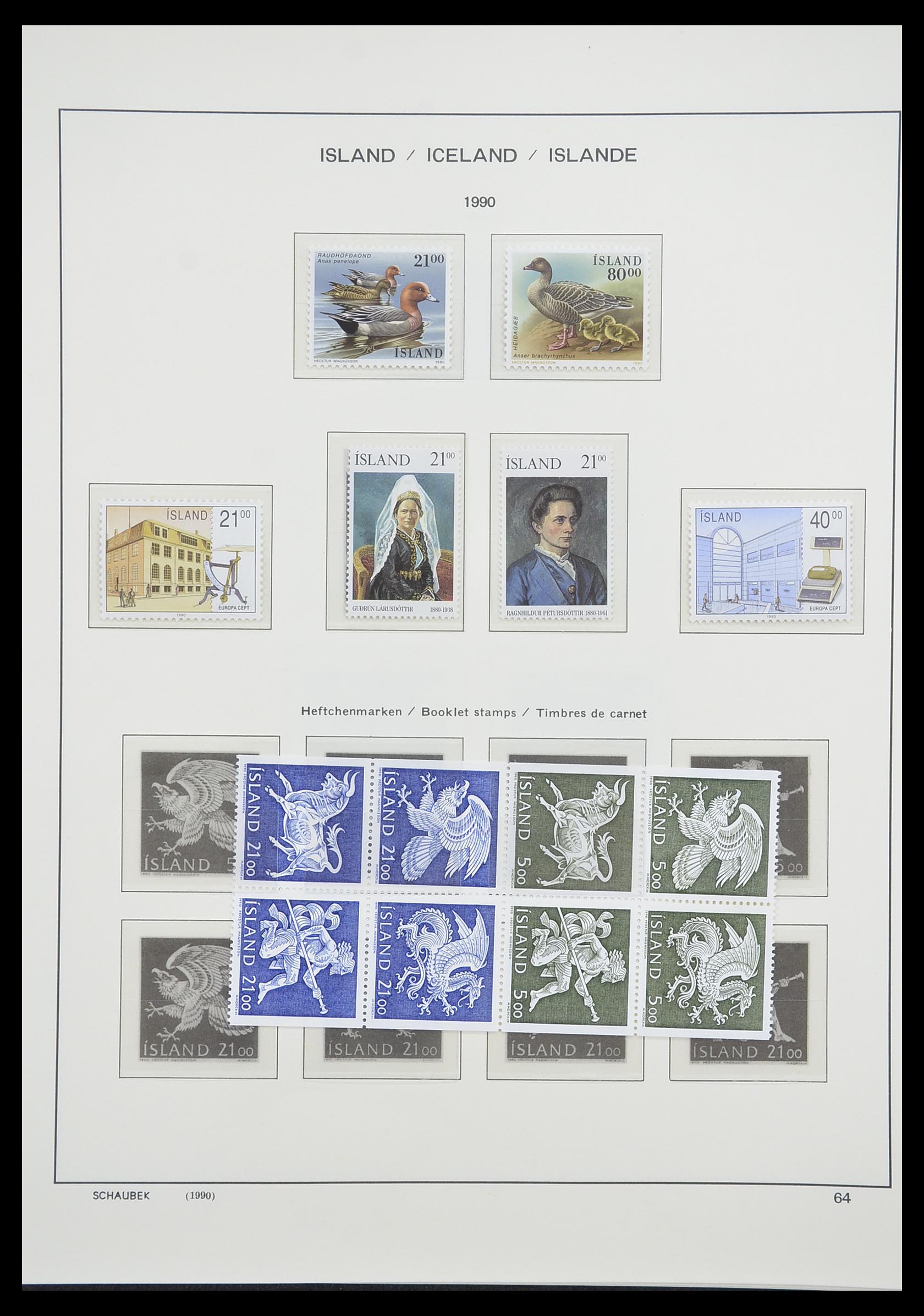 33237 077 - Postzegelverzameling 33237 IJsland 1876-1996.