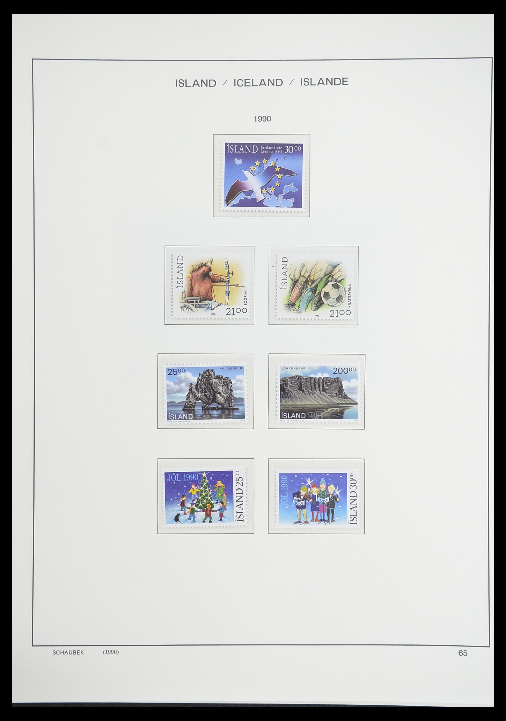 33237 078 - Stamp collection 33237 Iceland 1876-1996.
