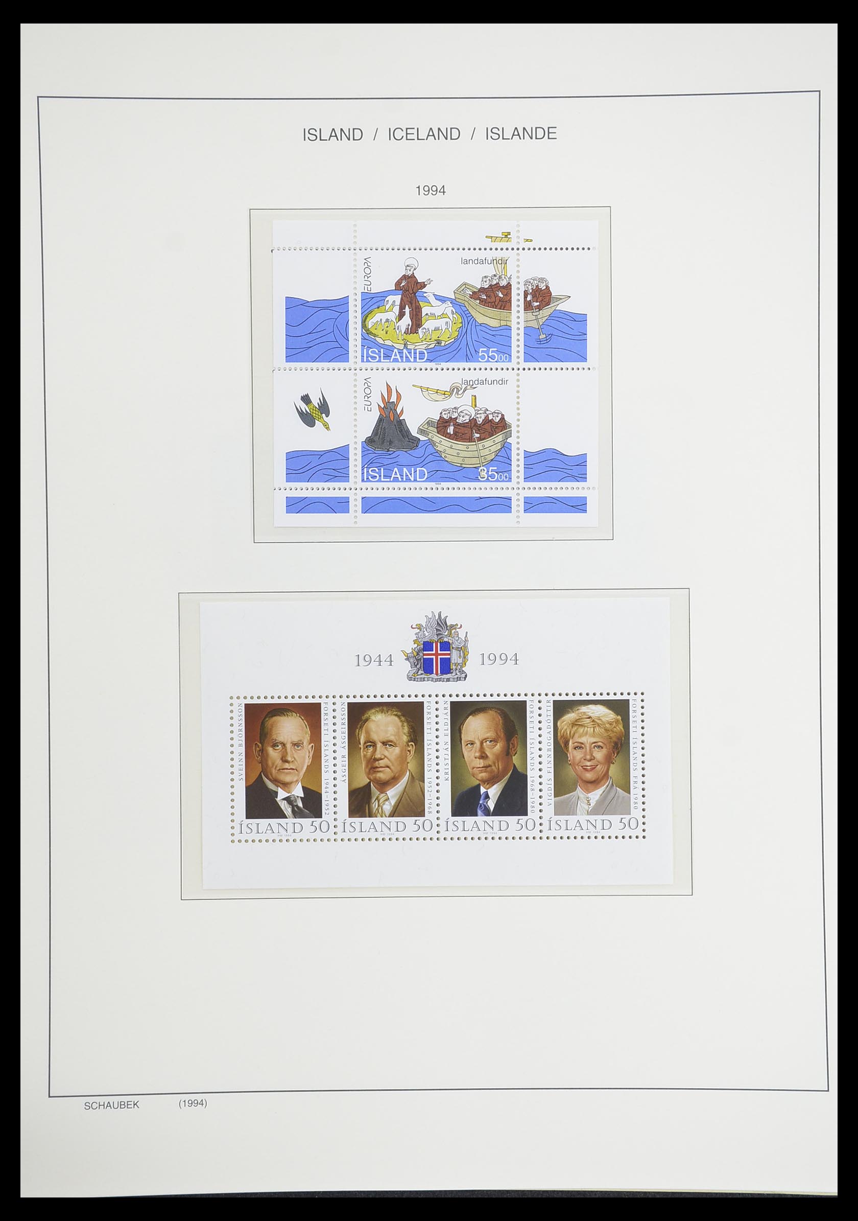 33237 100 - Postzegelverzameling 33237 IJsland 1876-1996.