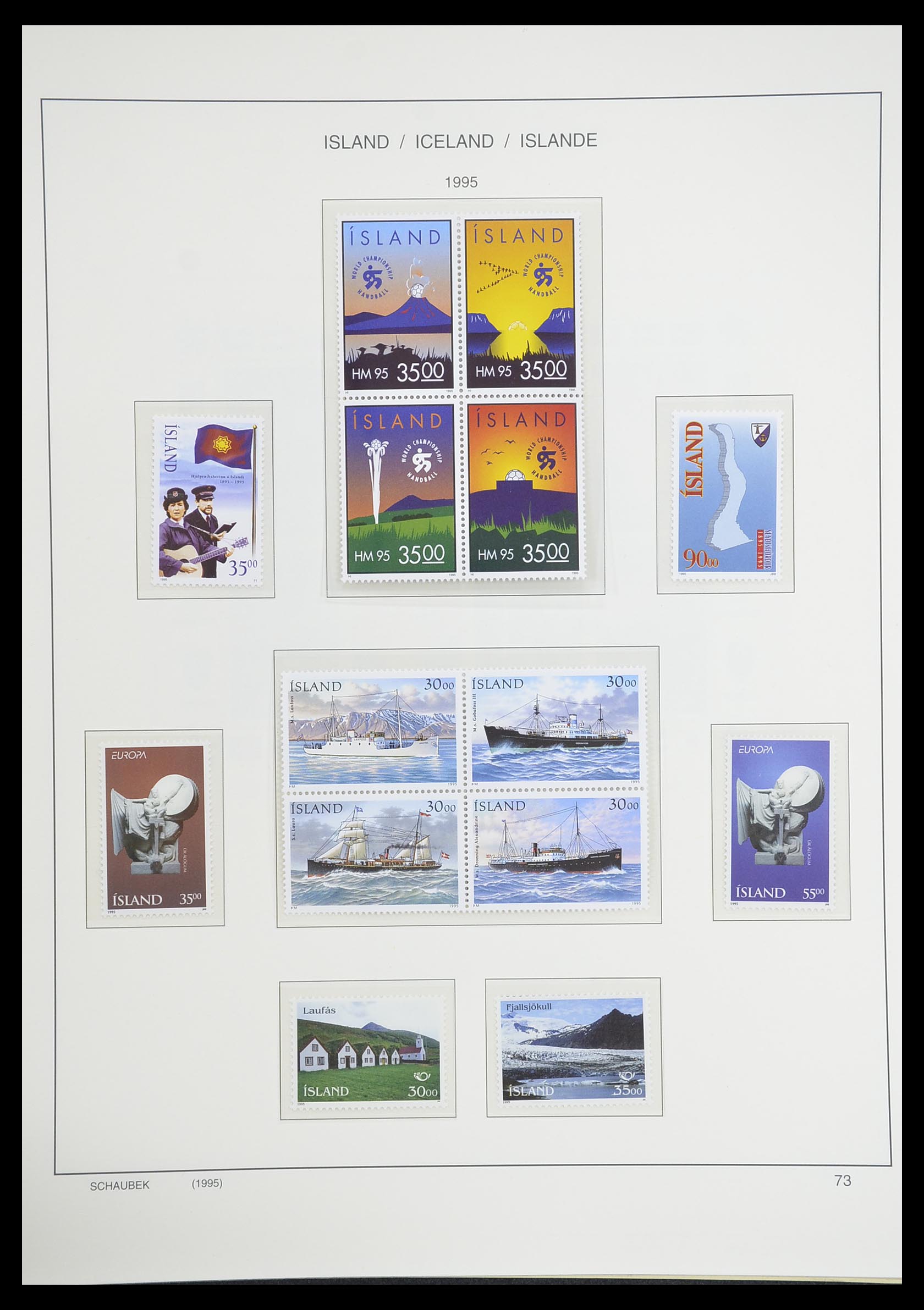 33237 102 - Postzegelverzameling 33237 IJsland 1876-1996.