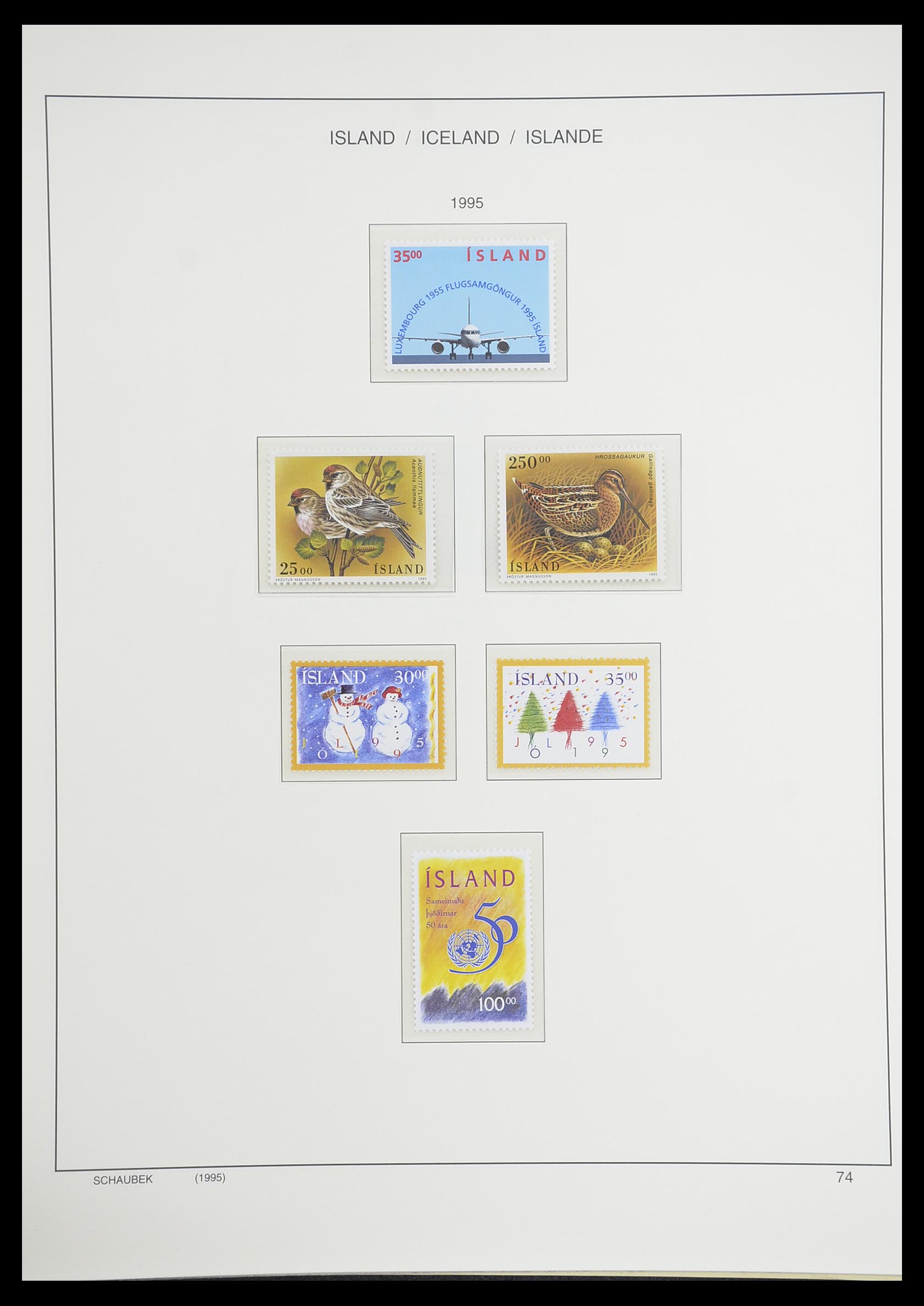 33237 105 - Postzegelverzameling 33237 IJsland 1876-1996.