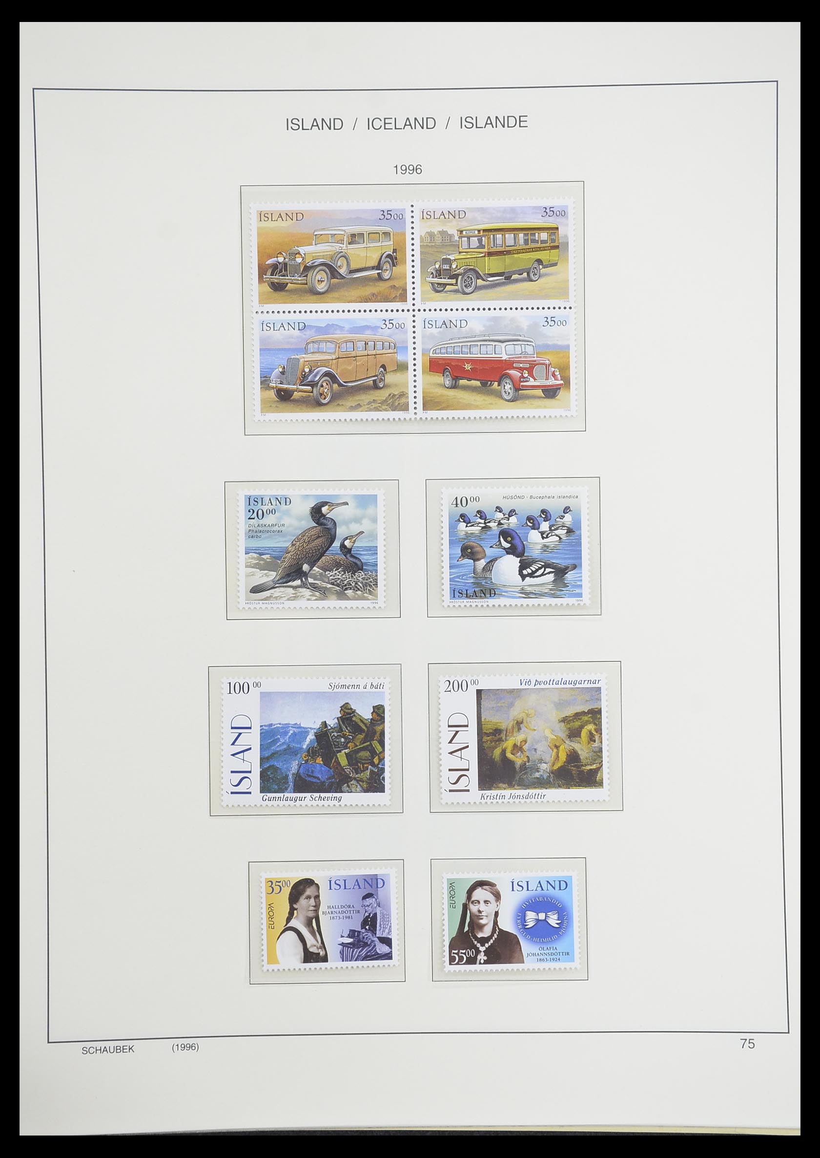 33237 107 - Postzegelverzameling 33237 IJsland 1876-1996.