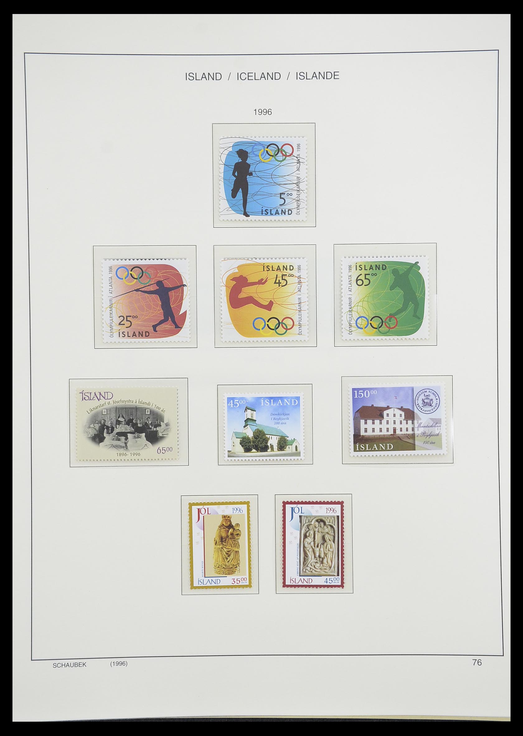 33237 109 - Postzegelverzameling 33237 IJsland 1876-1996.
