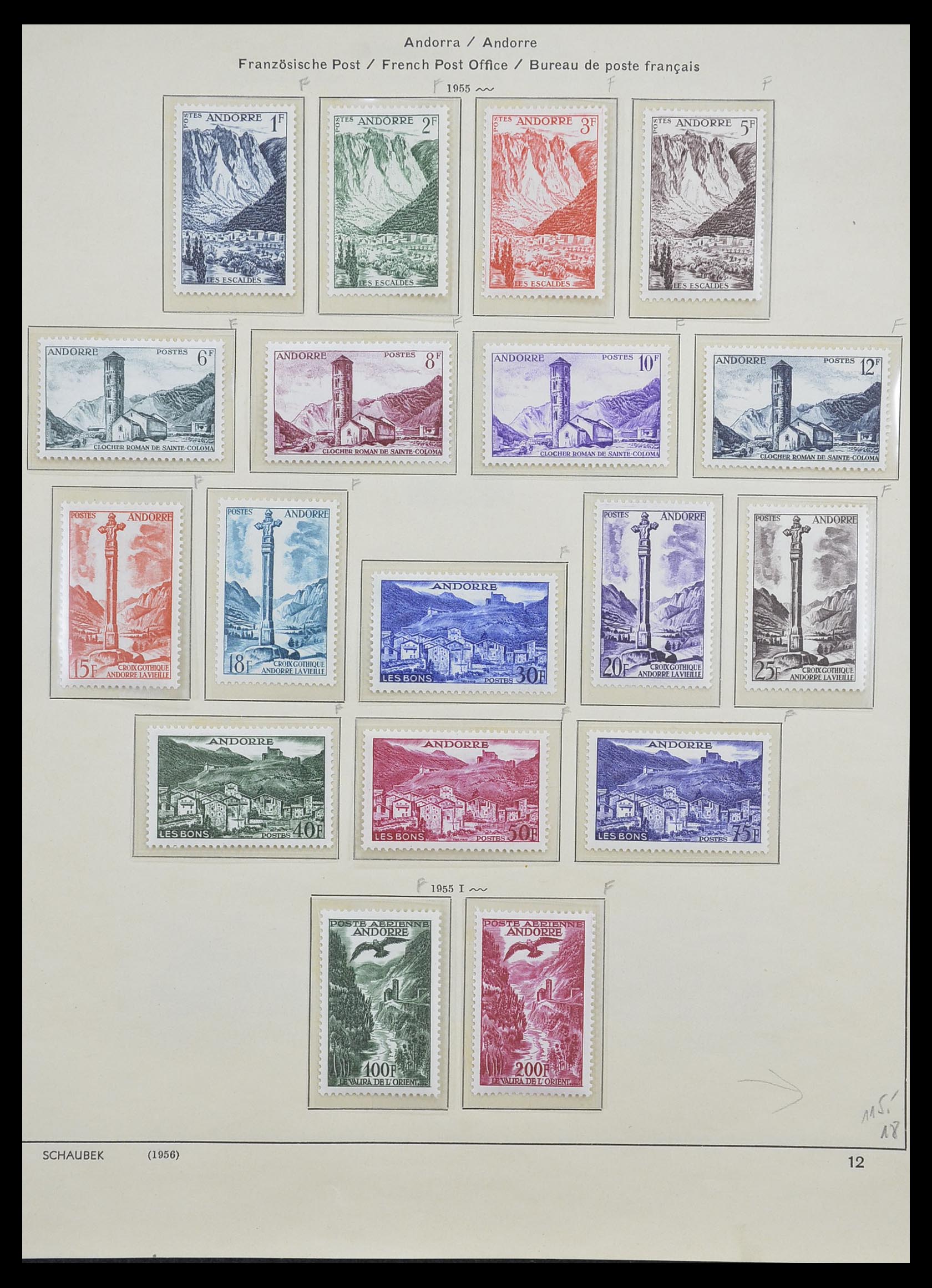 33240 011 - Postzegelverzameling 33240 Andorra 1928-1996.