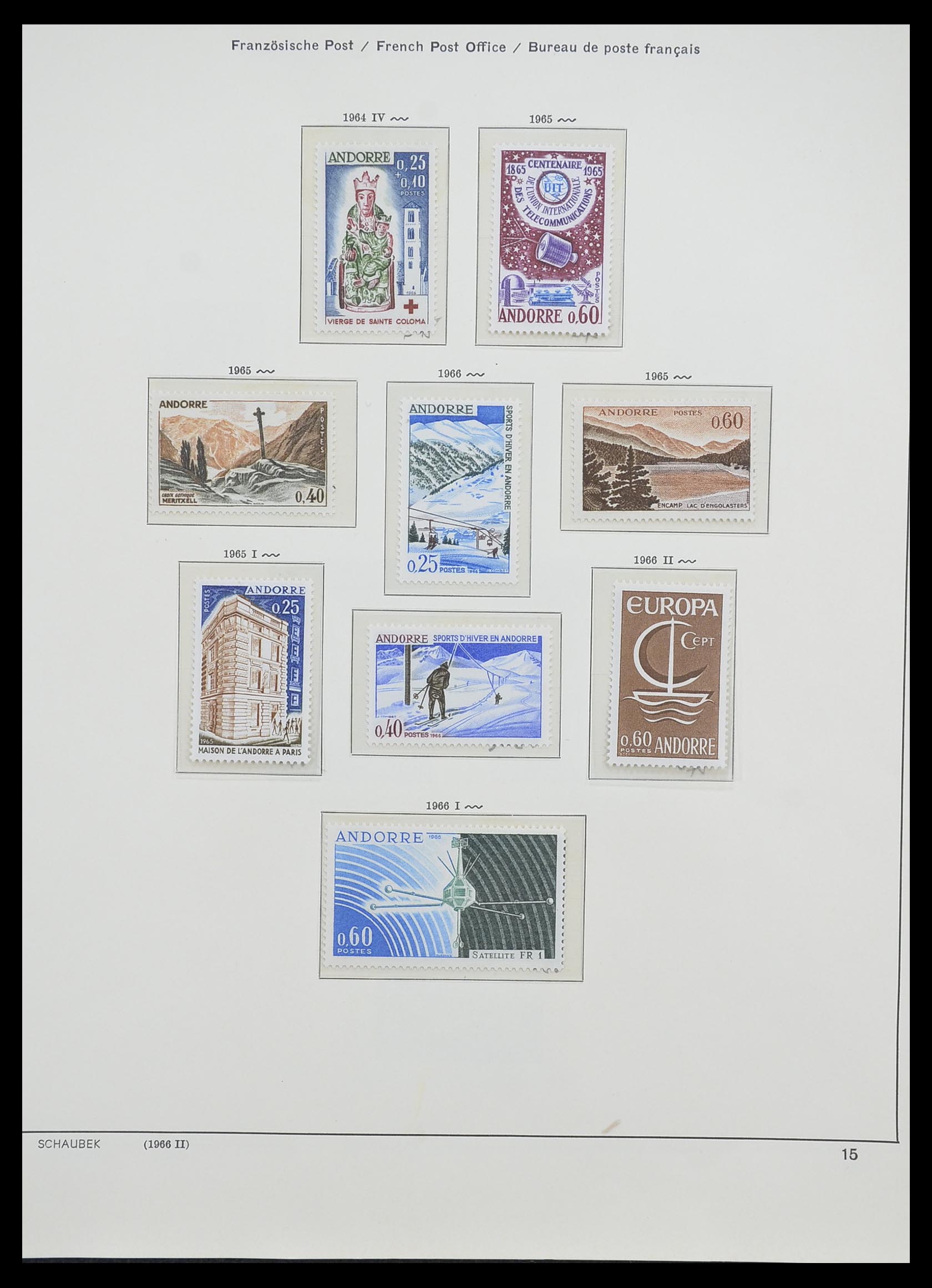 33240 014 - Postzegelverzameling 33240 Andorra 1928-1996.