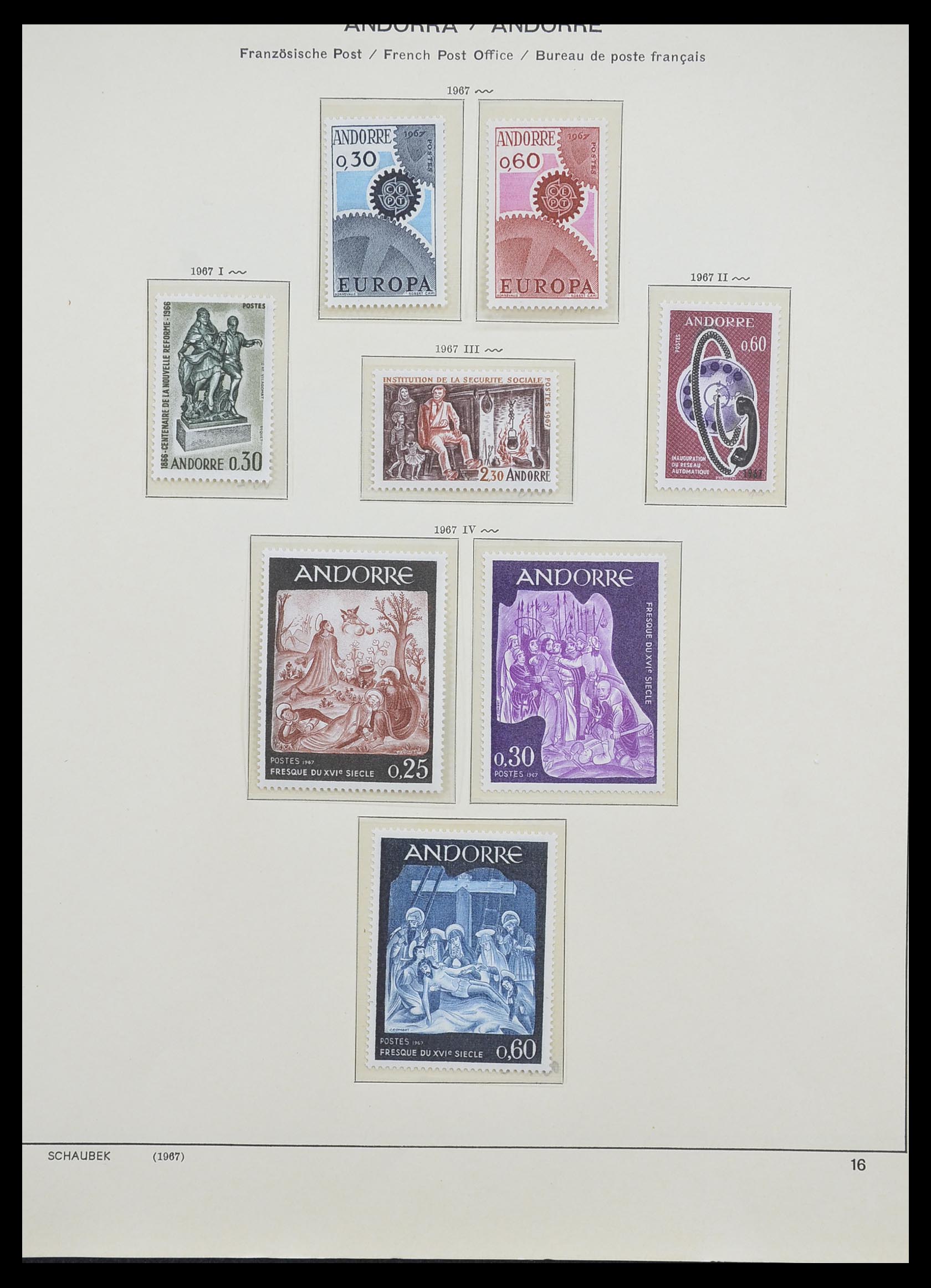 33240 015 - Postzegelverzameling 33240 Andorra 1928-1996.