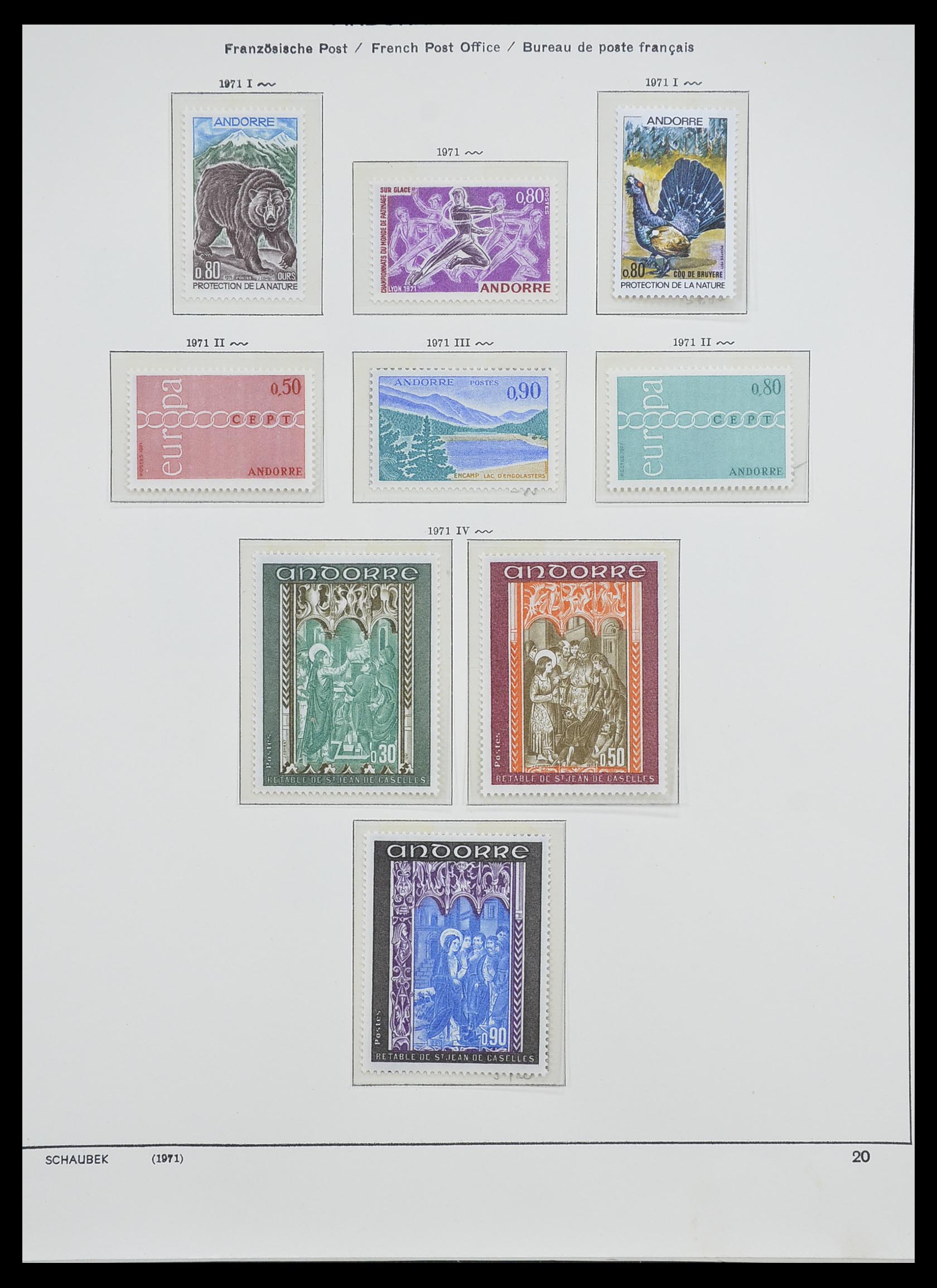 33240 019 - Postzegelverzameling 33240 Andorra 1928-1996.