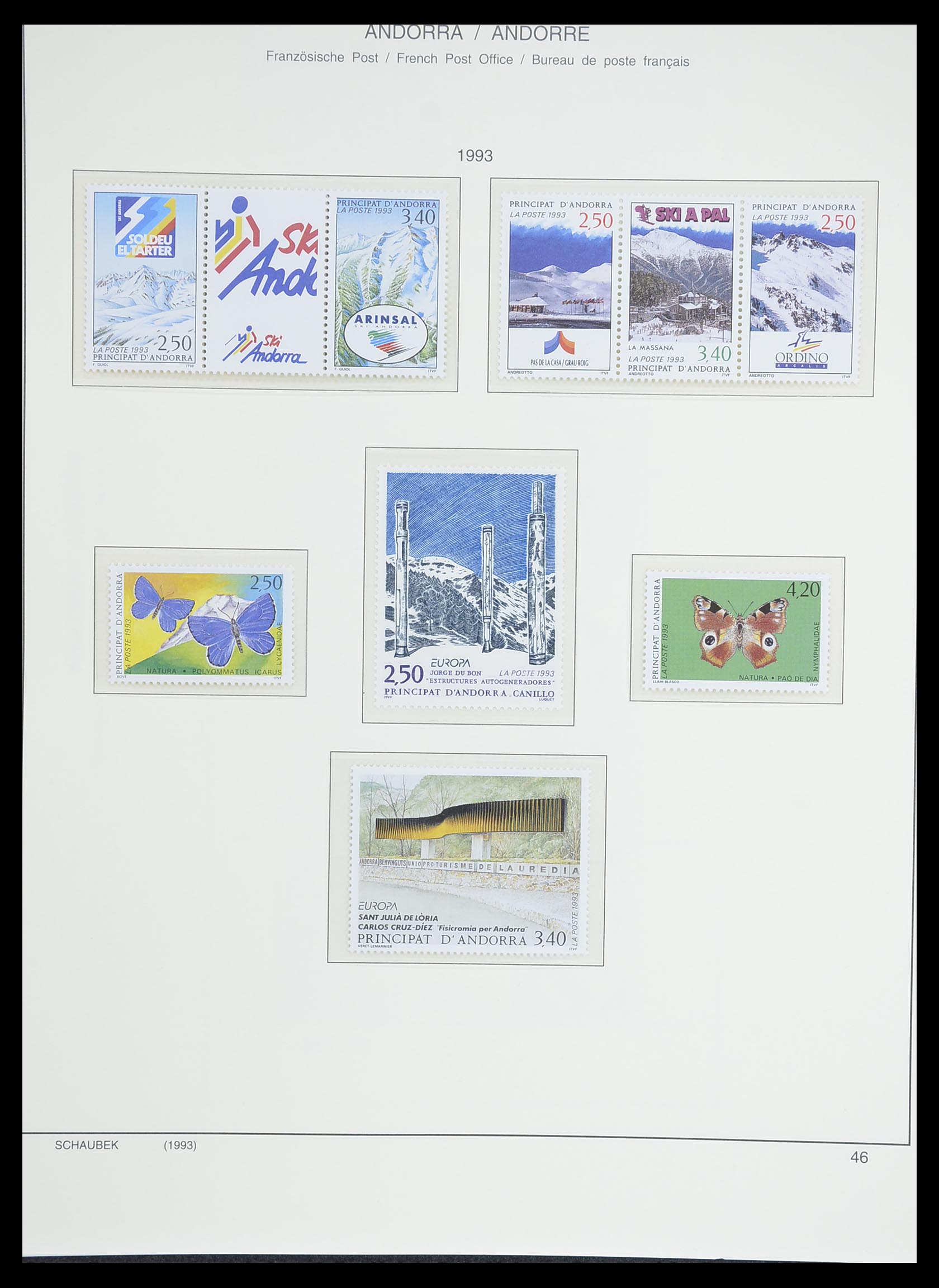 33240 032 - Stamp collection 33240 Andorra 1928-1996.