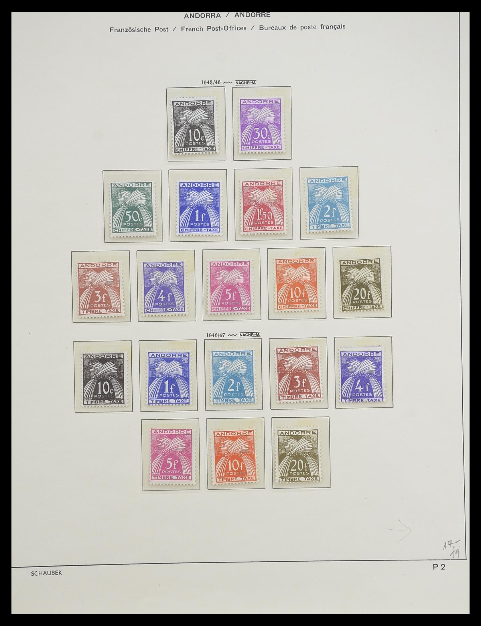 33240 045 - Stamp collection 33240 Andorra 1928-1996.