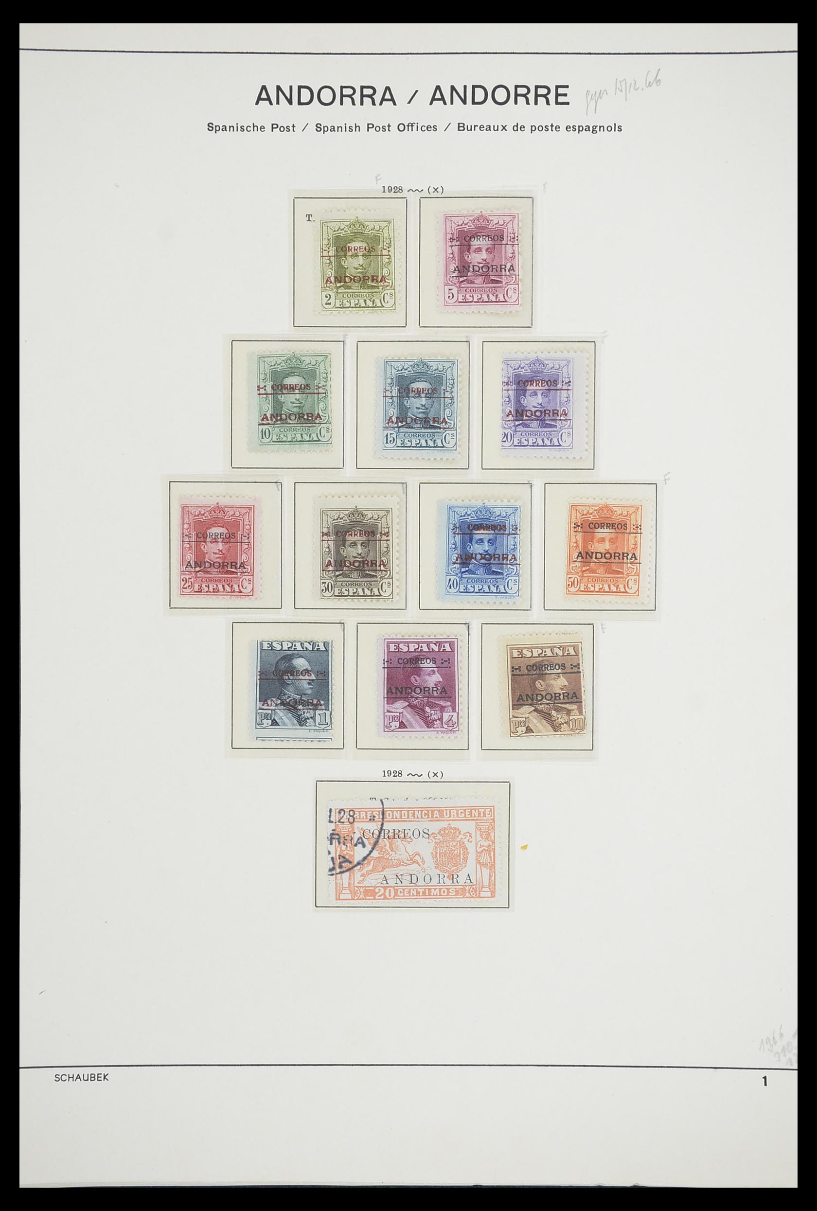 33240 047 - Stamp collection 33240 Andorra 1928-1996.