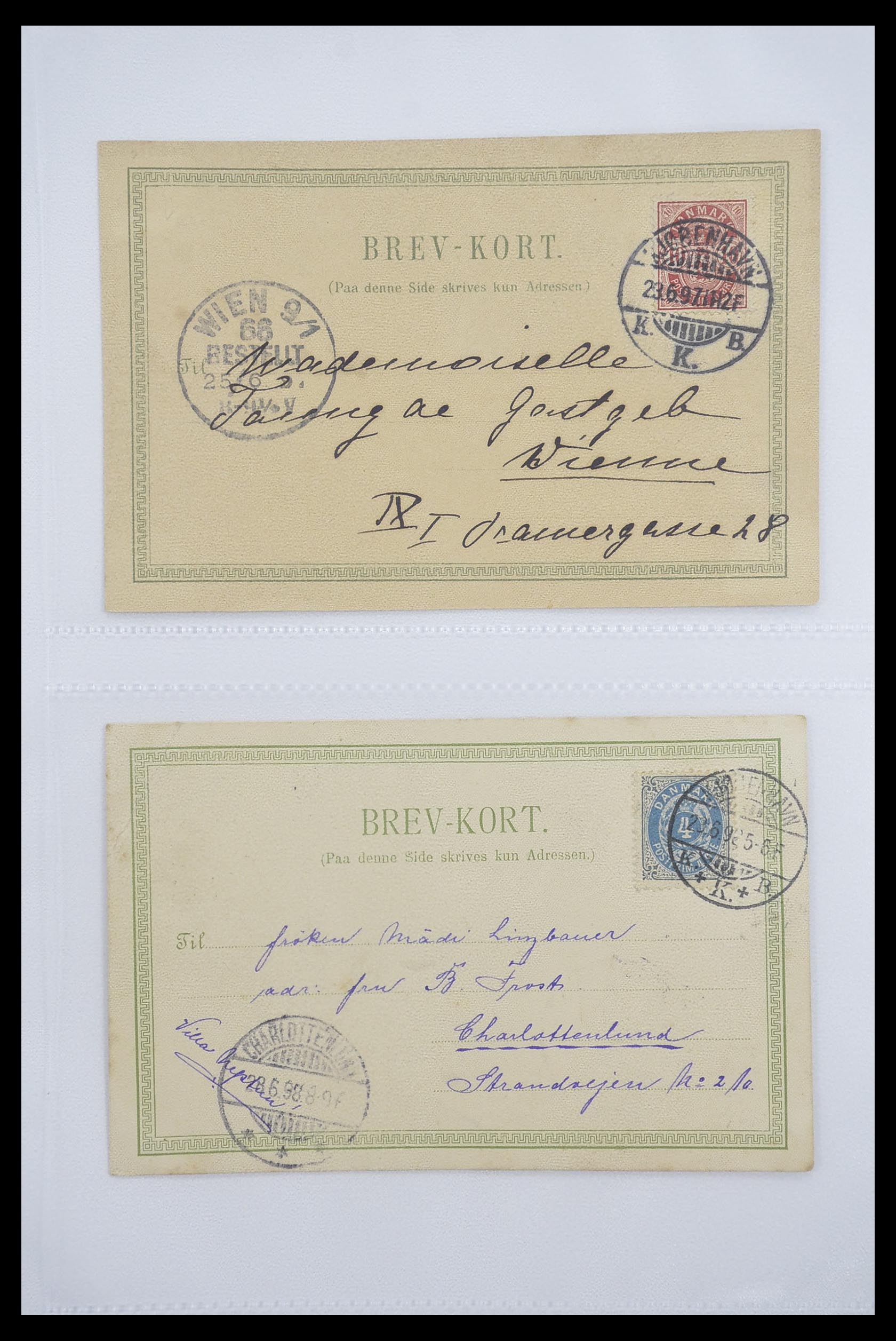 33241 005 - Postzegelverzameling 33241 Scandinavië brieven 1860-1930.