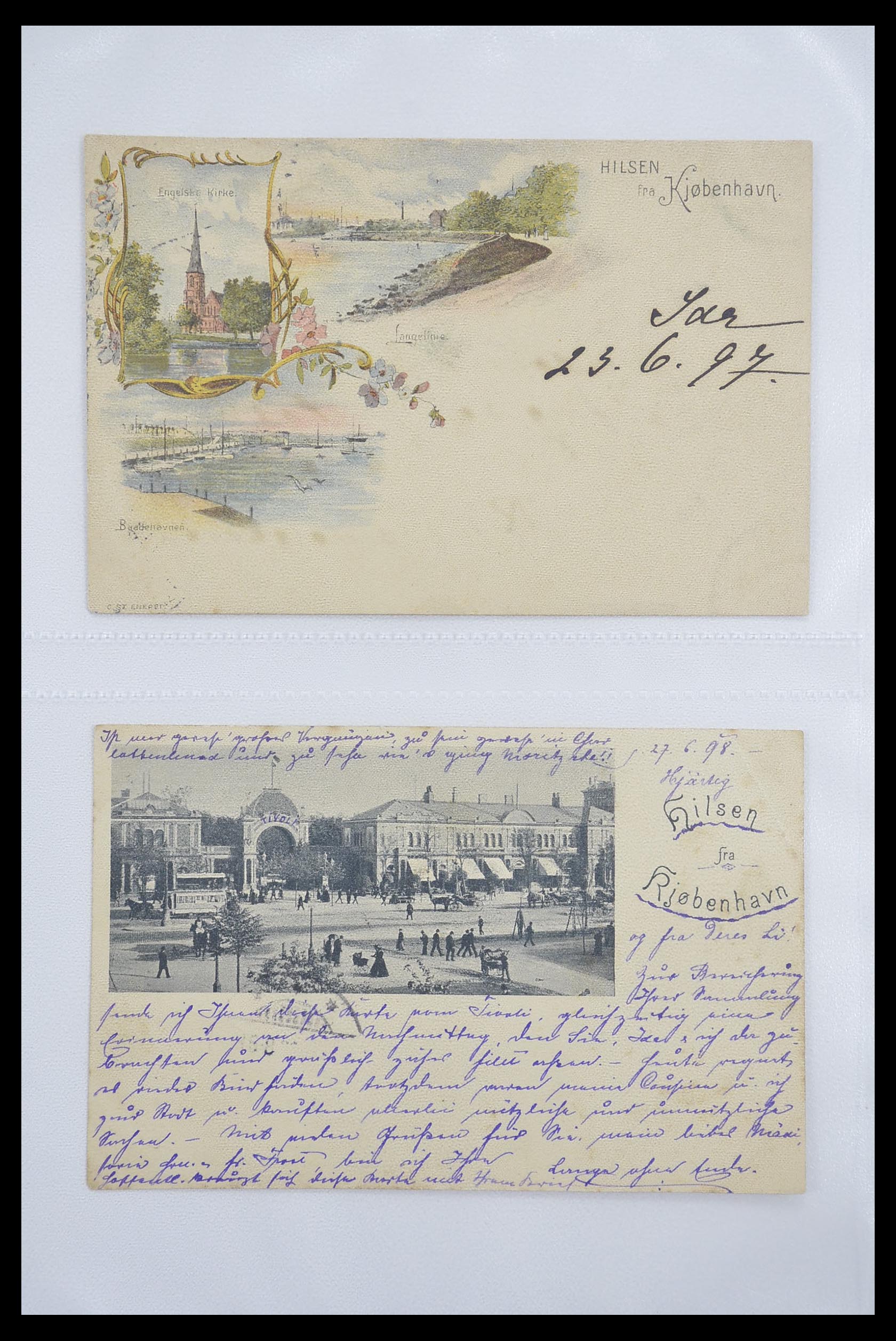 33241 006 - Postzegelverzameling 33241 Scandinavië brieven 1860-1930.