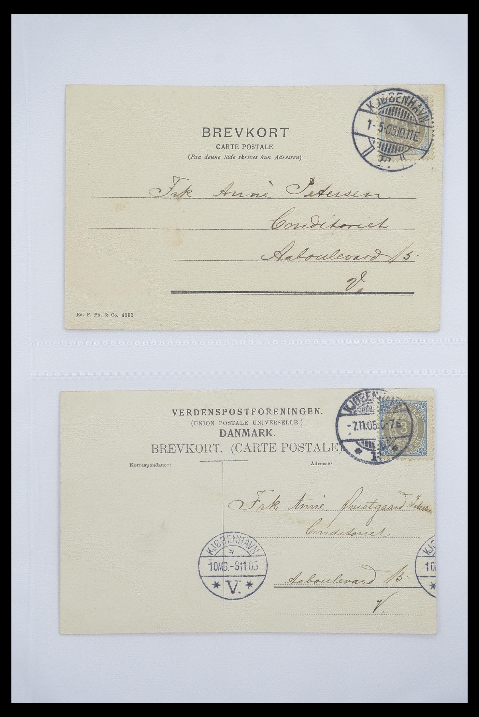 33241 007 - Postzegelverzameling 33241 Scandinavië brieven 1860-1930.