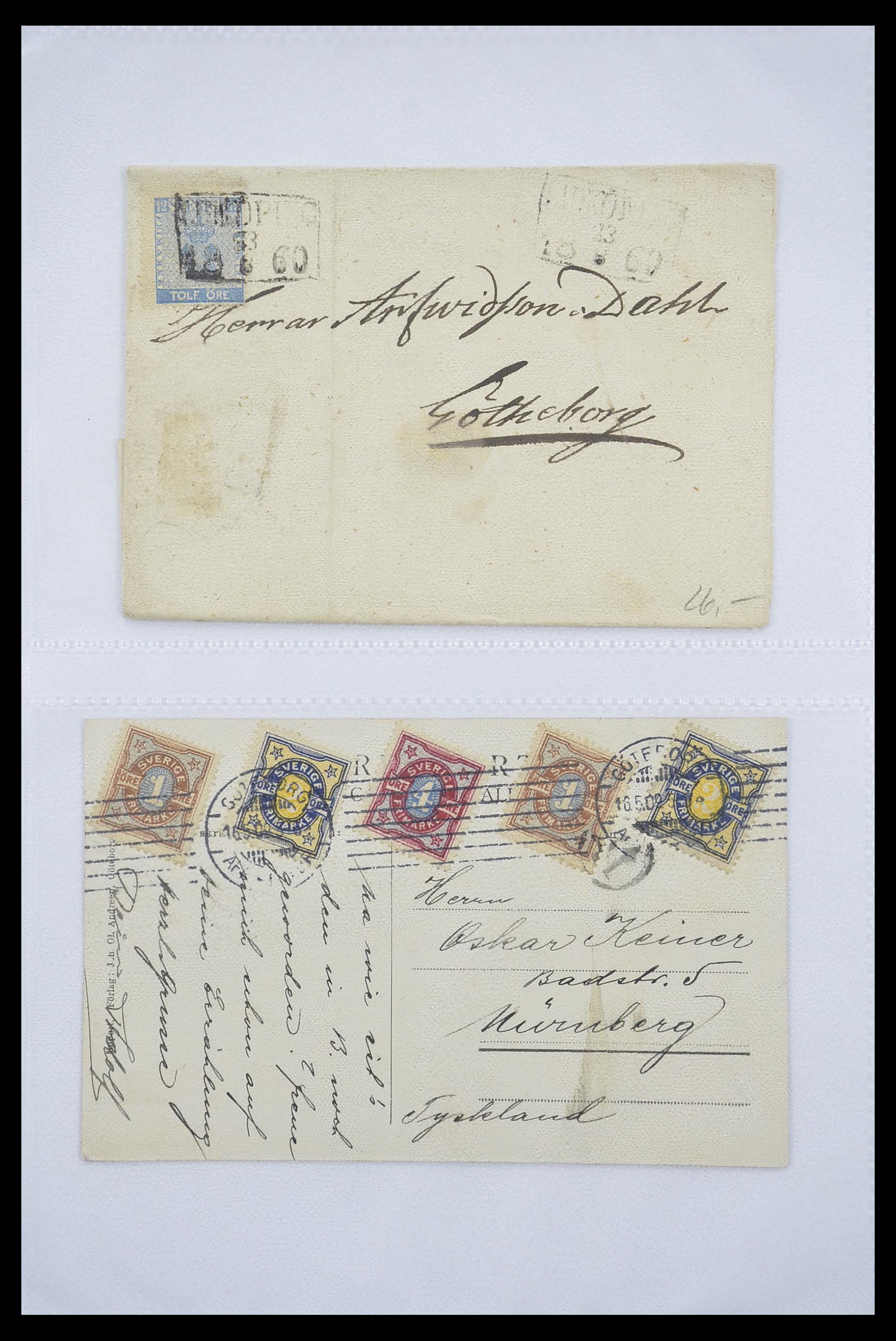 33241 021 - Stamp collection 33241 Scandinavia covers 1860-1930.