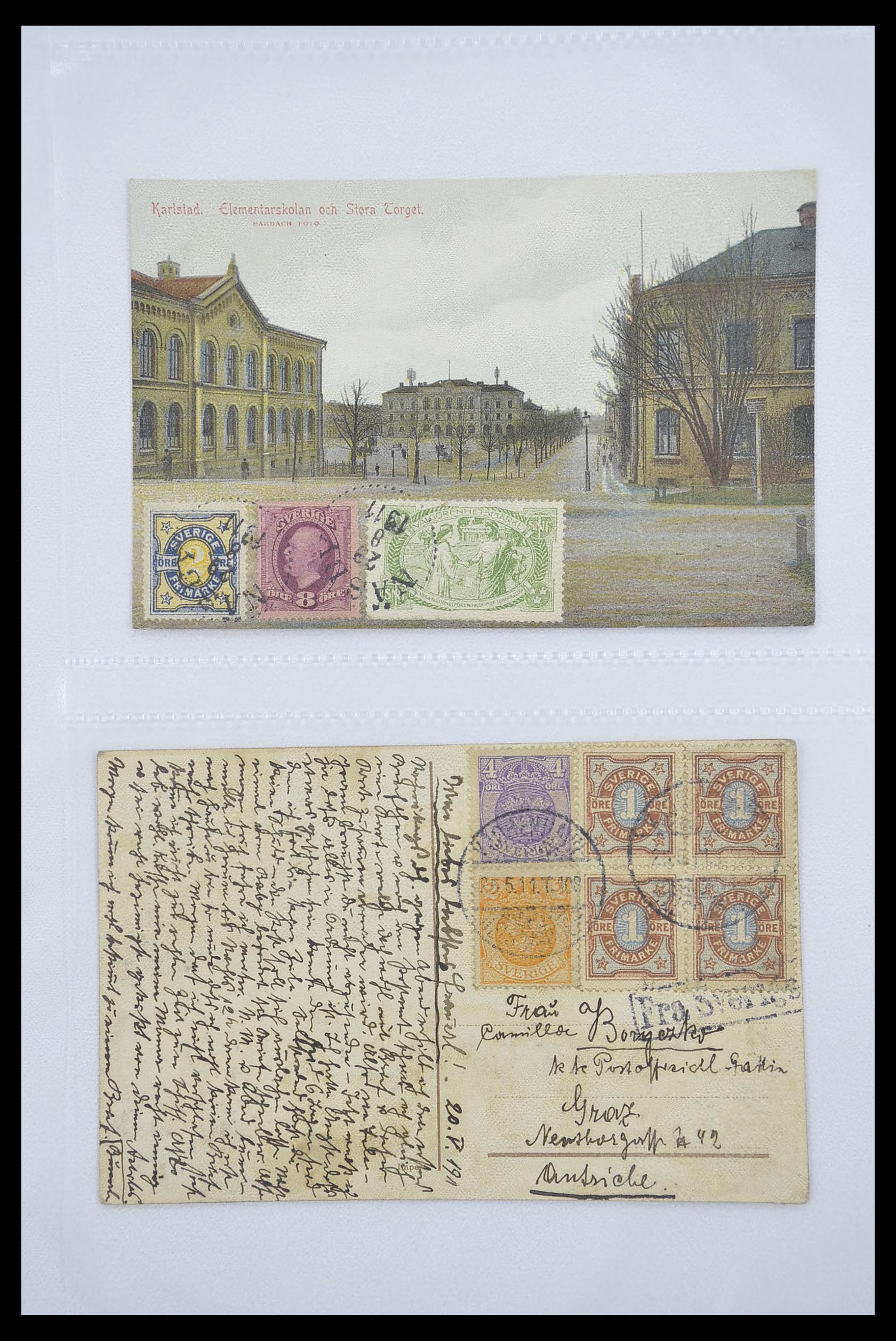 33241 025 - Stamp collection 33241 Scandinavia covers 1860-1930.