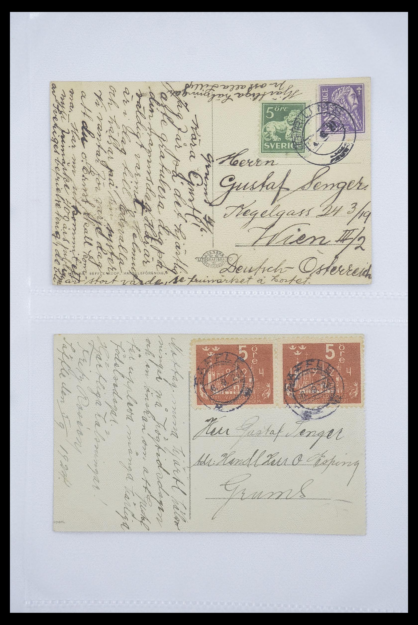 33241 027 - Stamp collection 33241 Scandinavia covers 1860-1930.