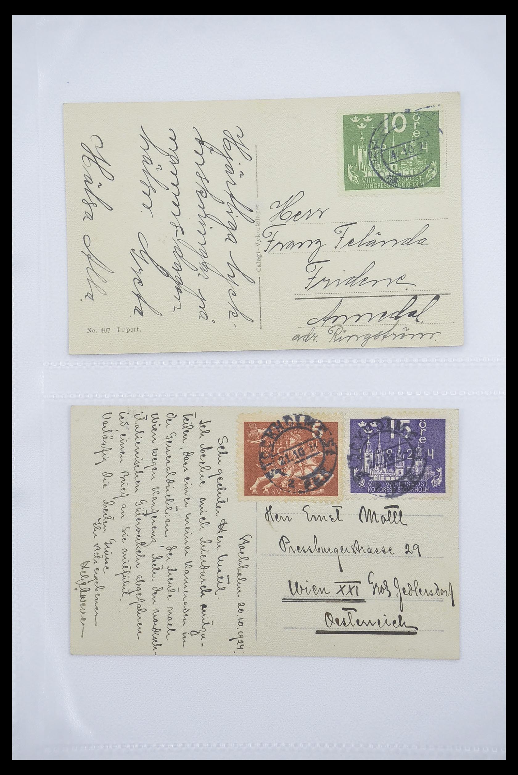 33241 029 - Stamp collection 33241 Scandinavia covers 1860-1930.